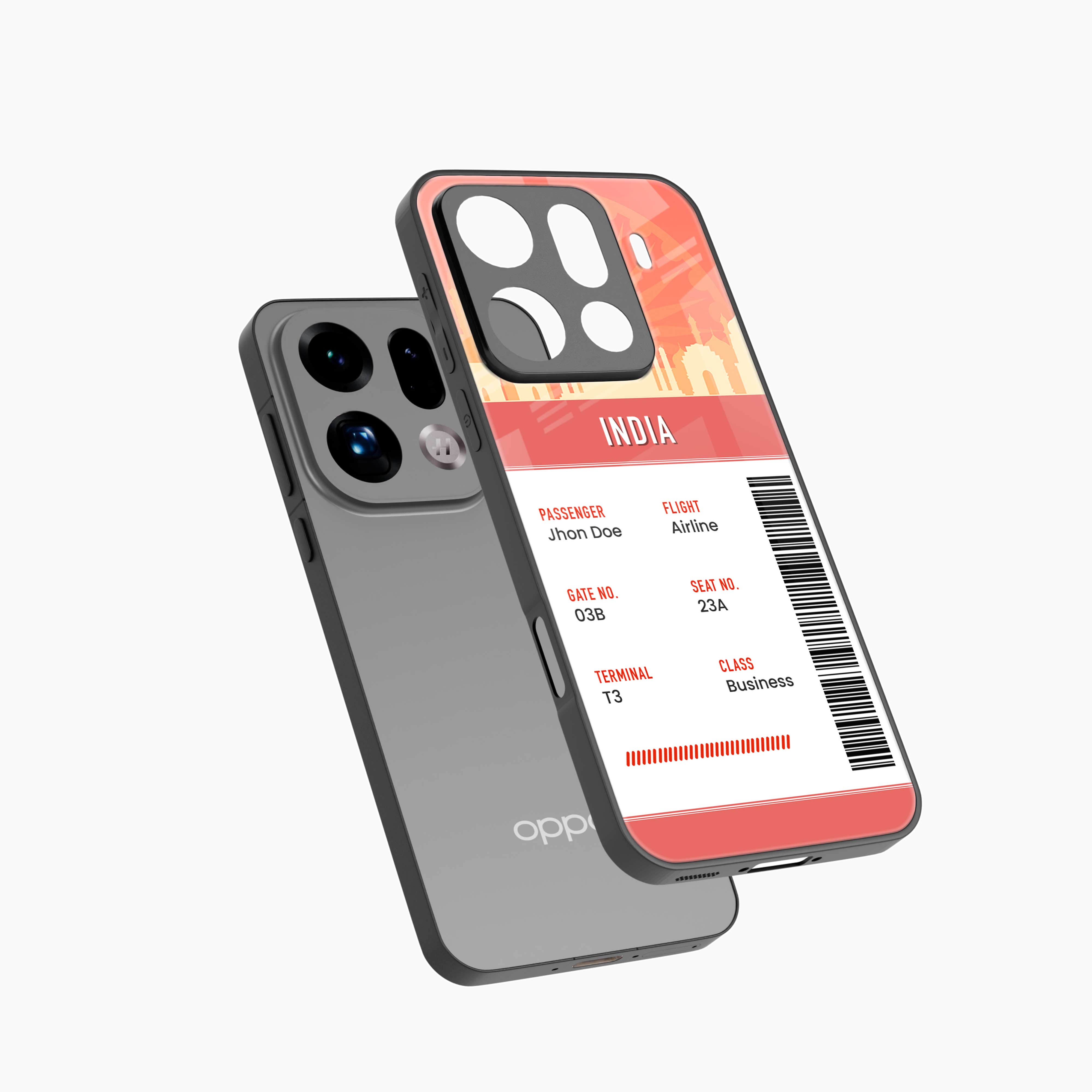 India Boarding Pass Oppo Find X9 Pro 5G Back Cover