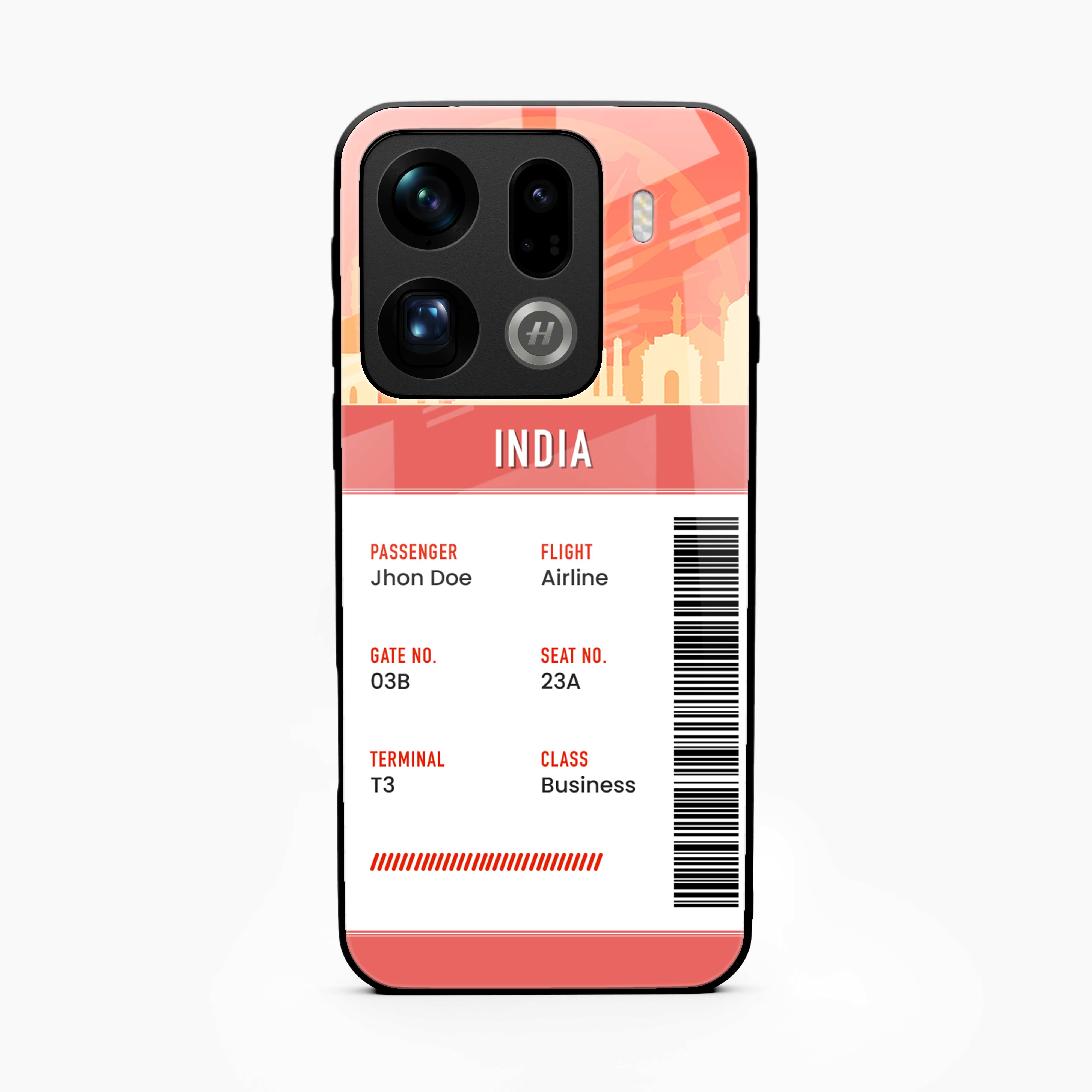 India Boarding Pass Oppo Find X9 Pro 5G Back Cover