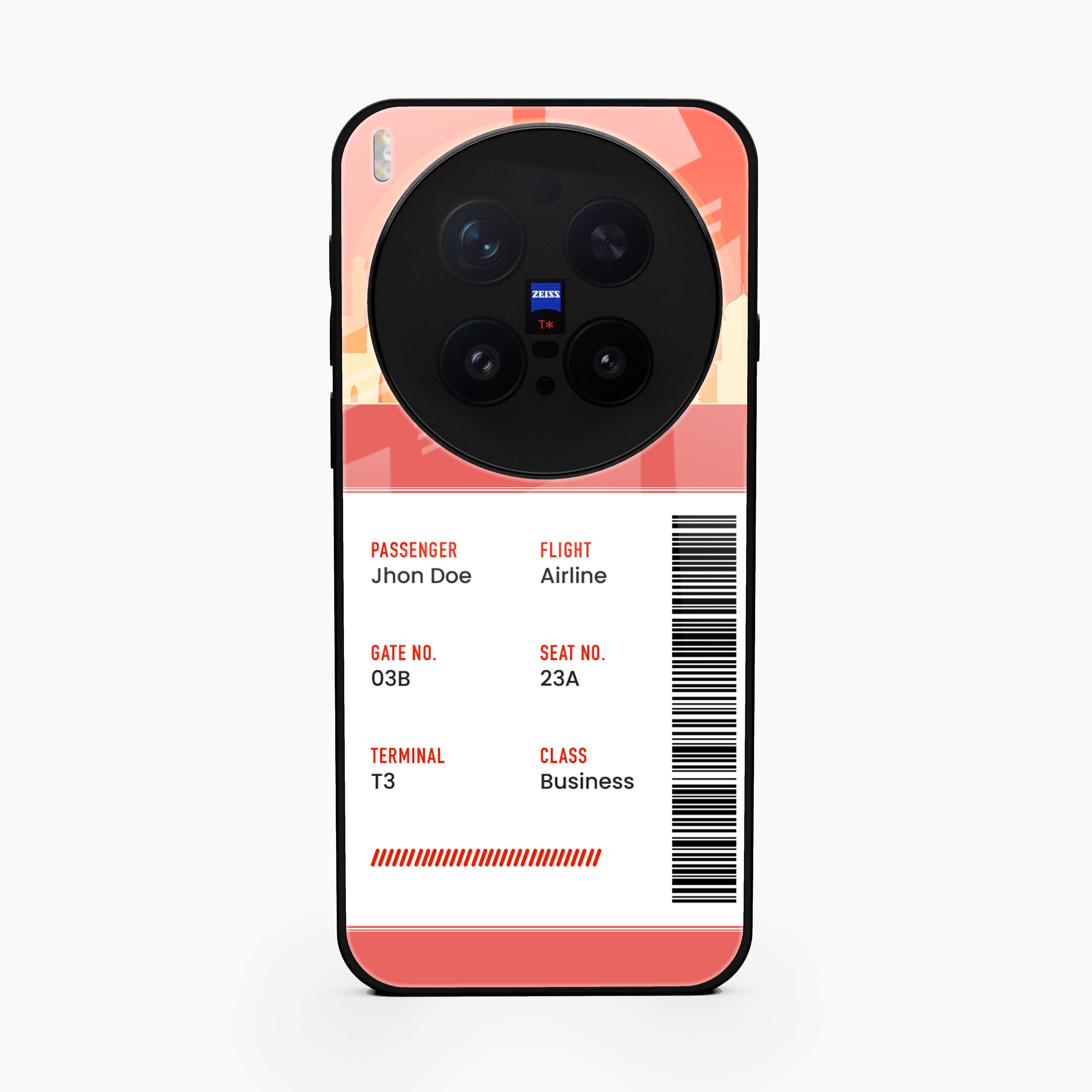 India Boarding Pass Vivo X300 Pro 5G Back Cover