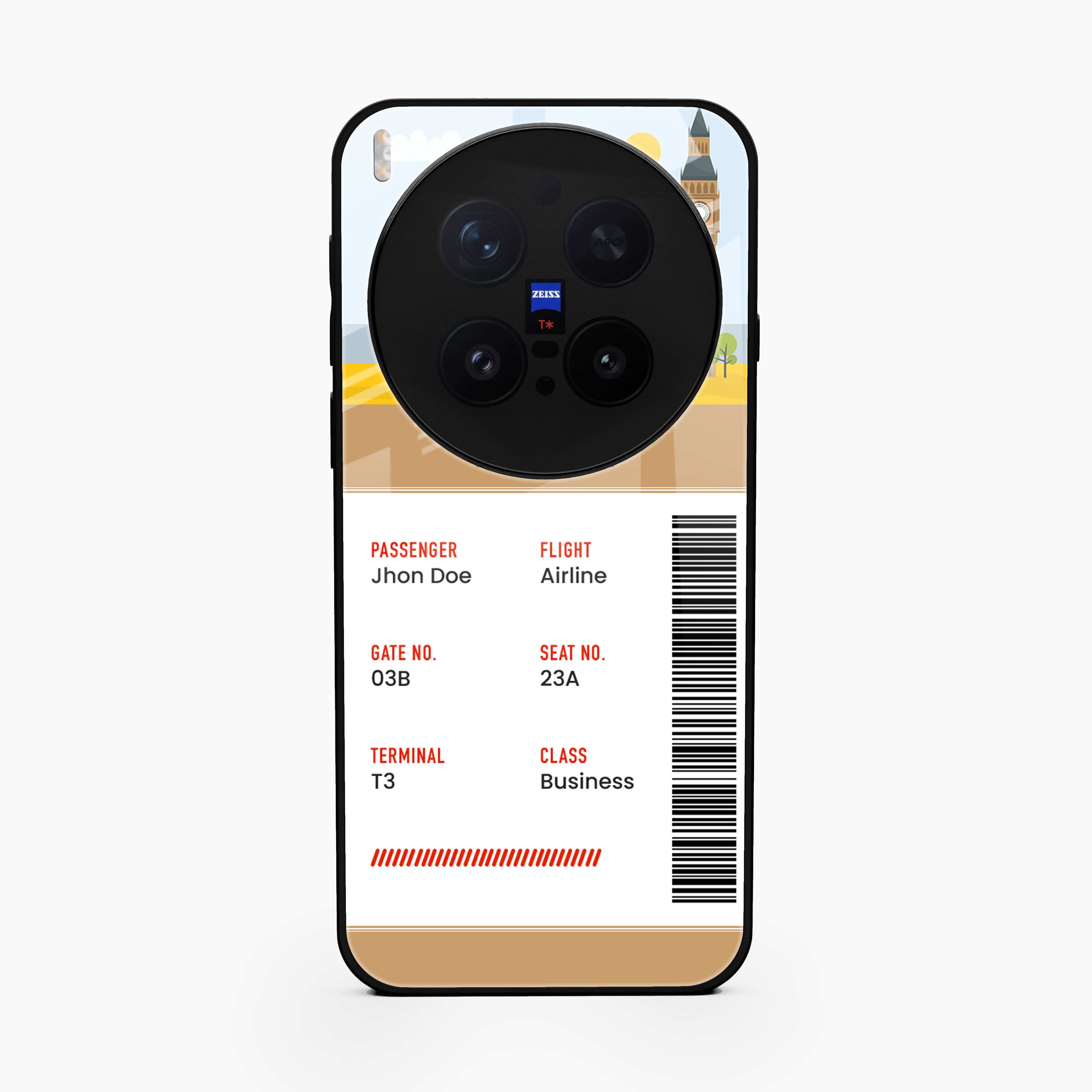 London Boarding Pass Vivo X300 Pro 5G Back Cover