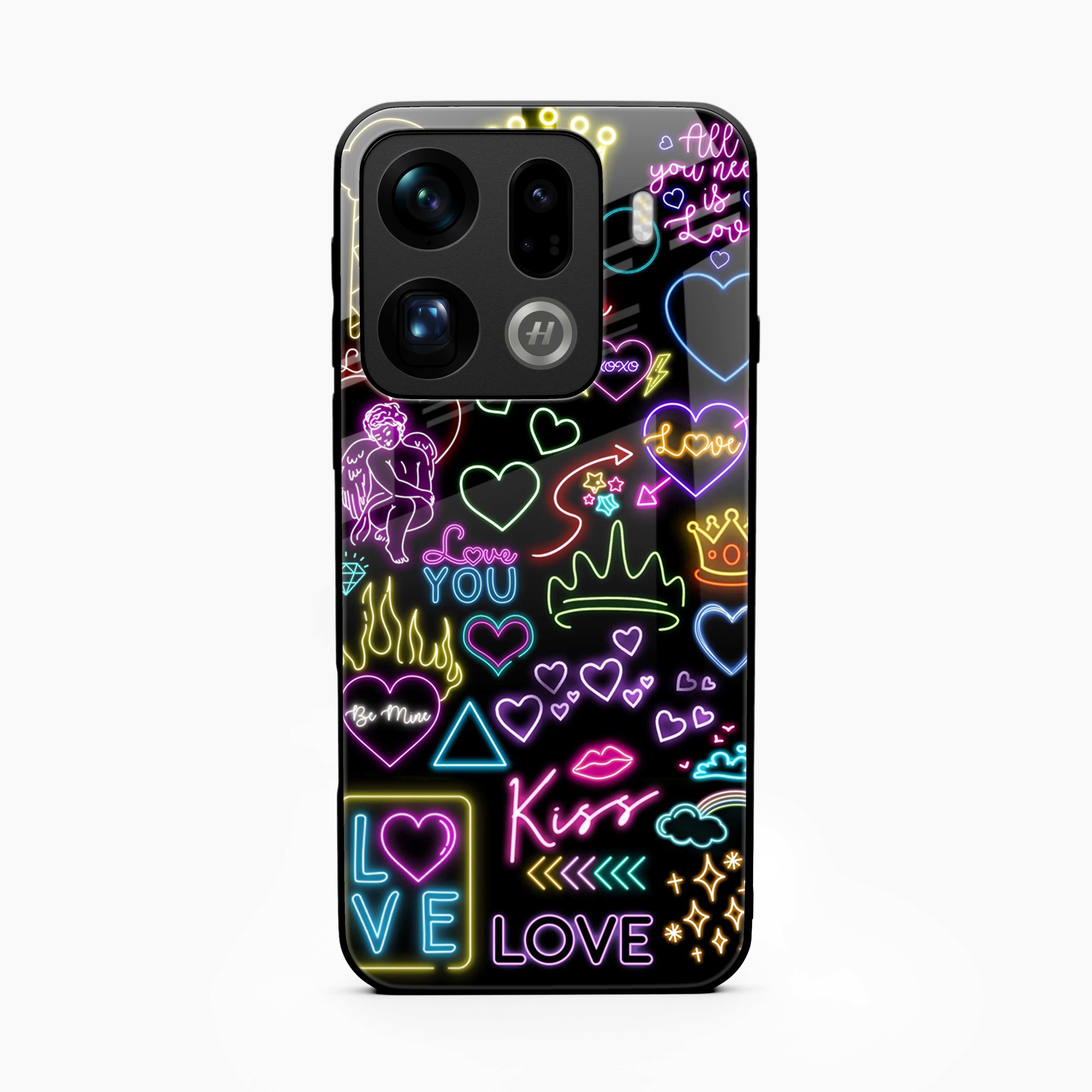 Neon Lights Oppo Find X9 Pro 5G Back Cover