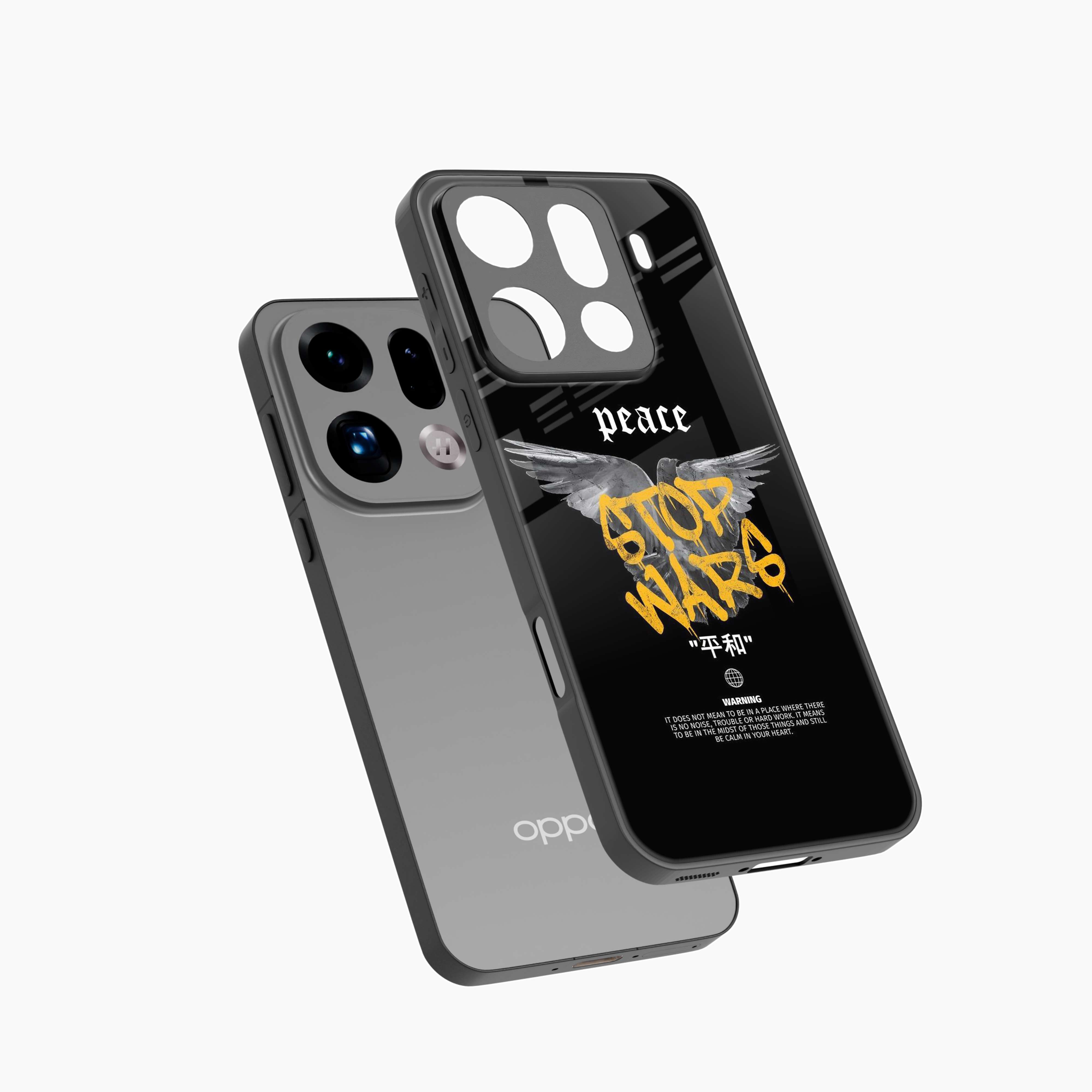 Peace Stop Wars Oppo Find X9 Pro 5G Back Cover