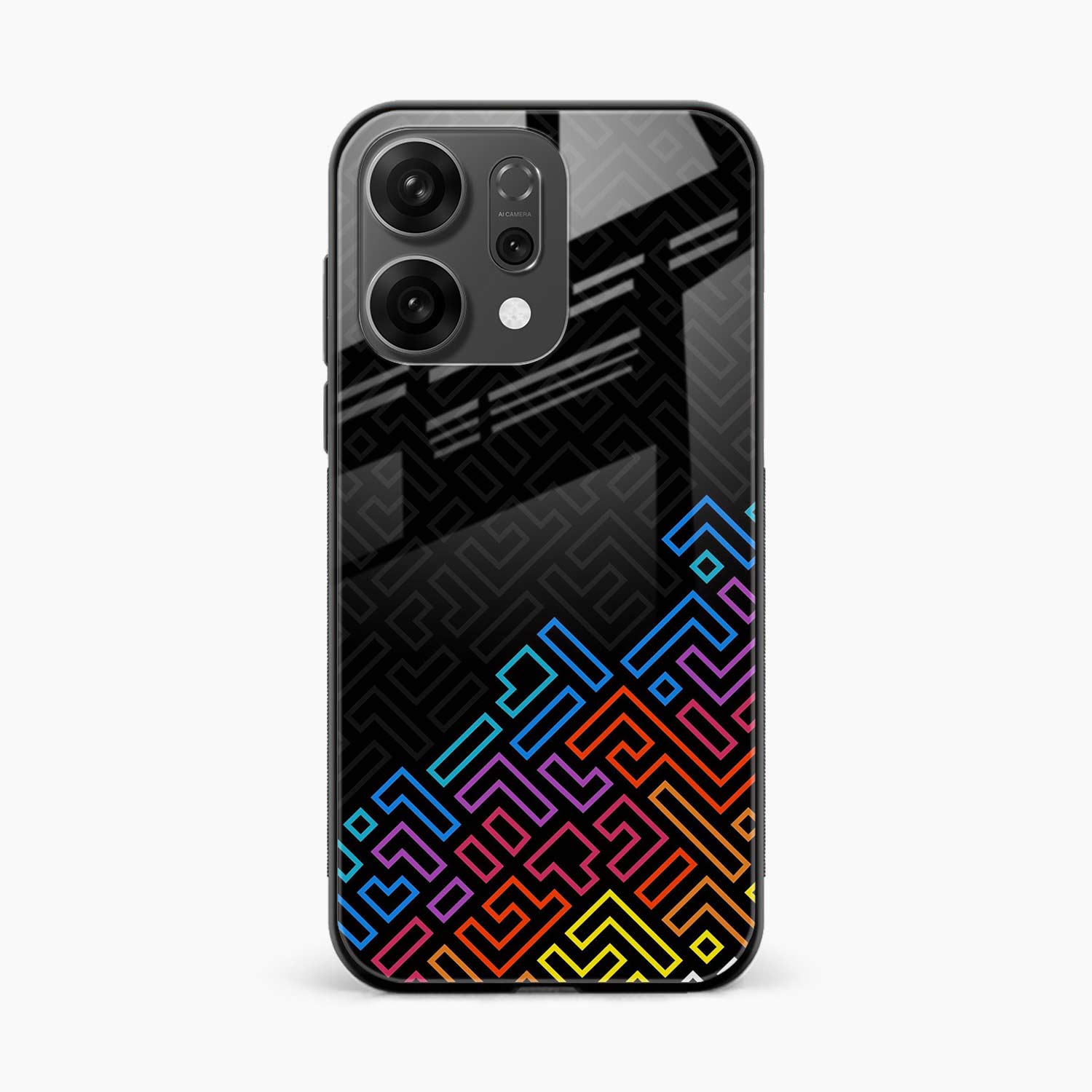Black Maze Oppo Reno 14 5G Back Cover