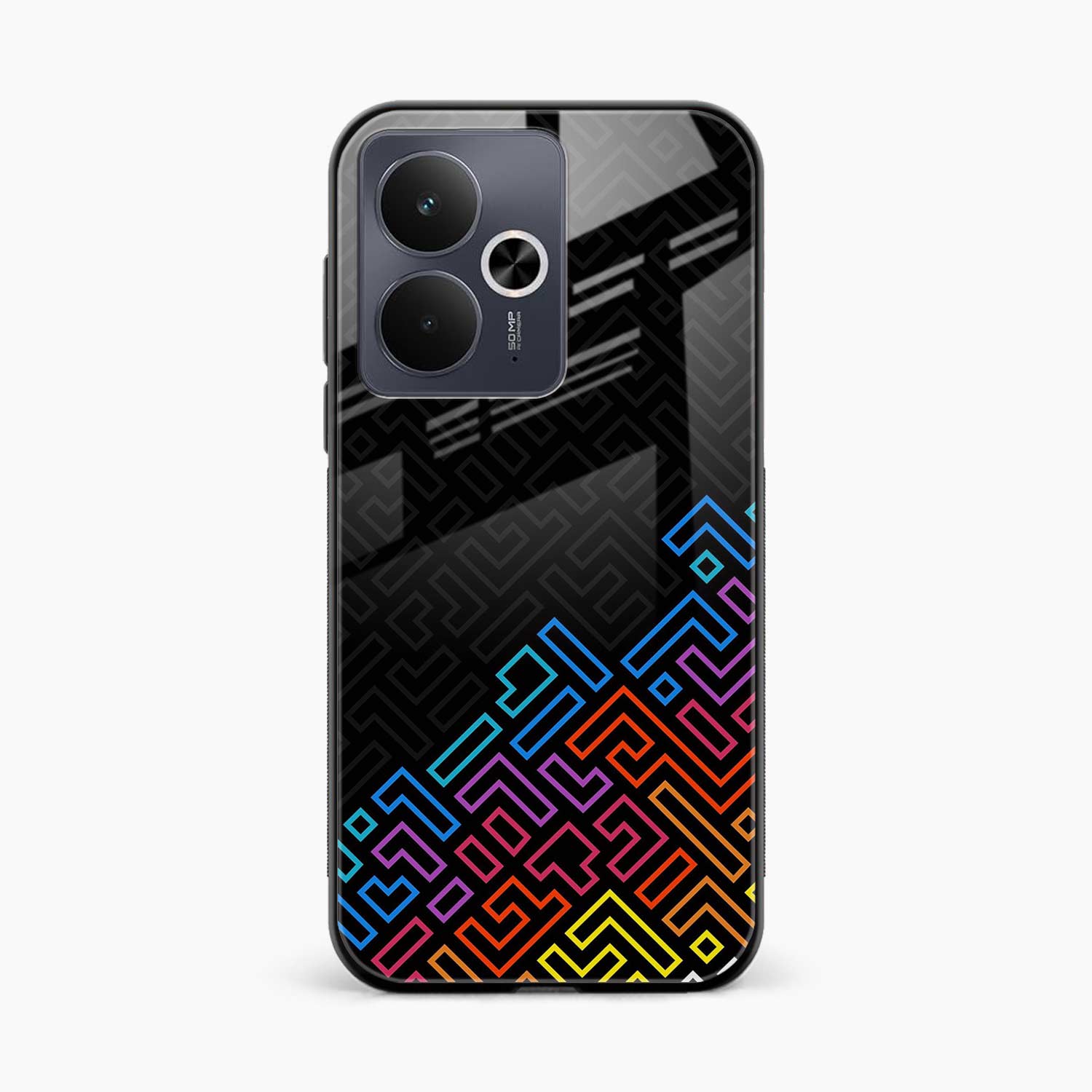 Black Maze Realme 14t 5G Back Cover