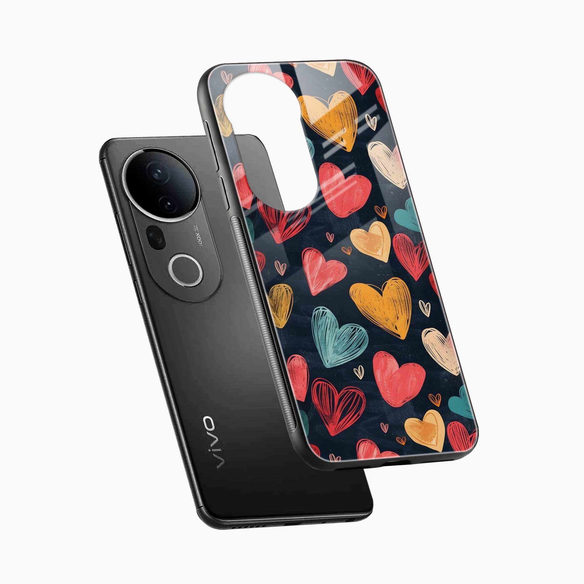 Colorful Hearts Vivo T4 Ultra 5G Back Cover