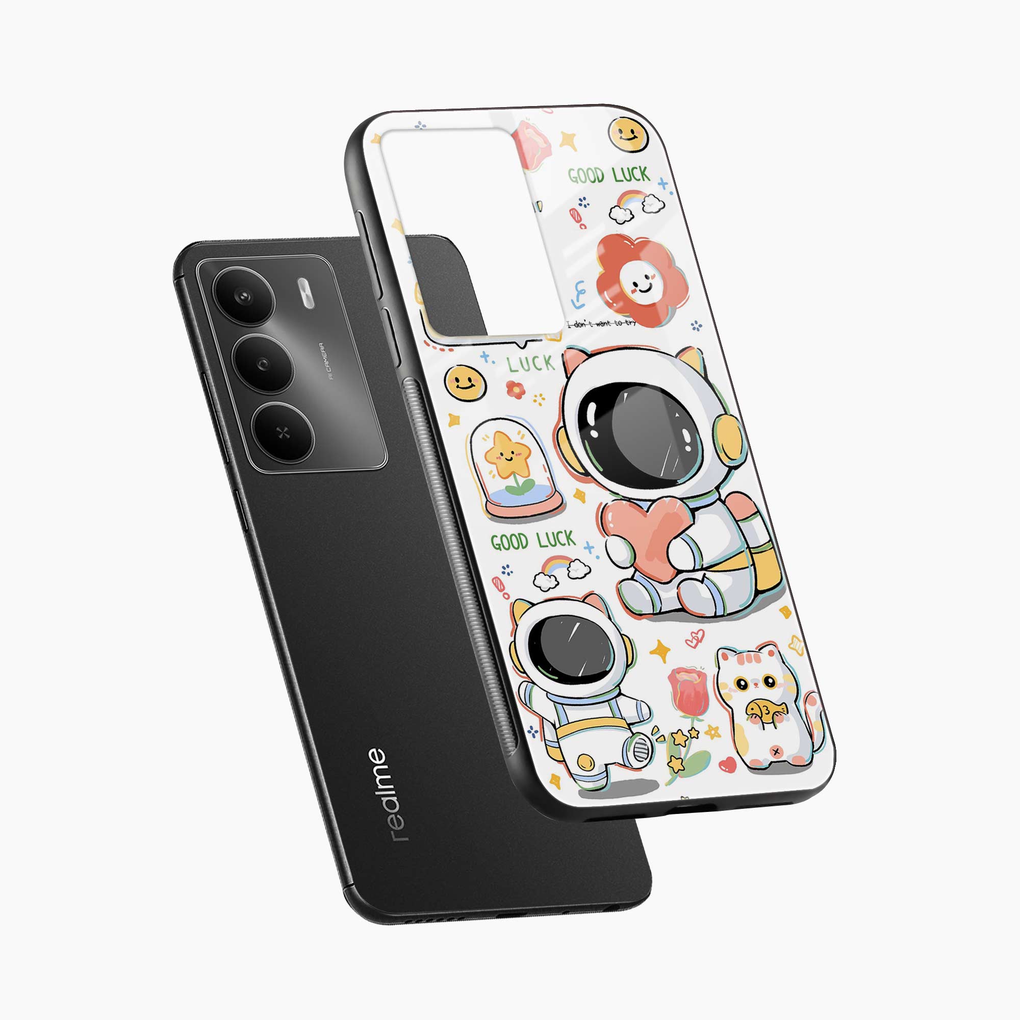 Cute Astronaut Realme Narzo 80 Lite 5G Back Cover