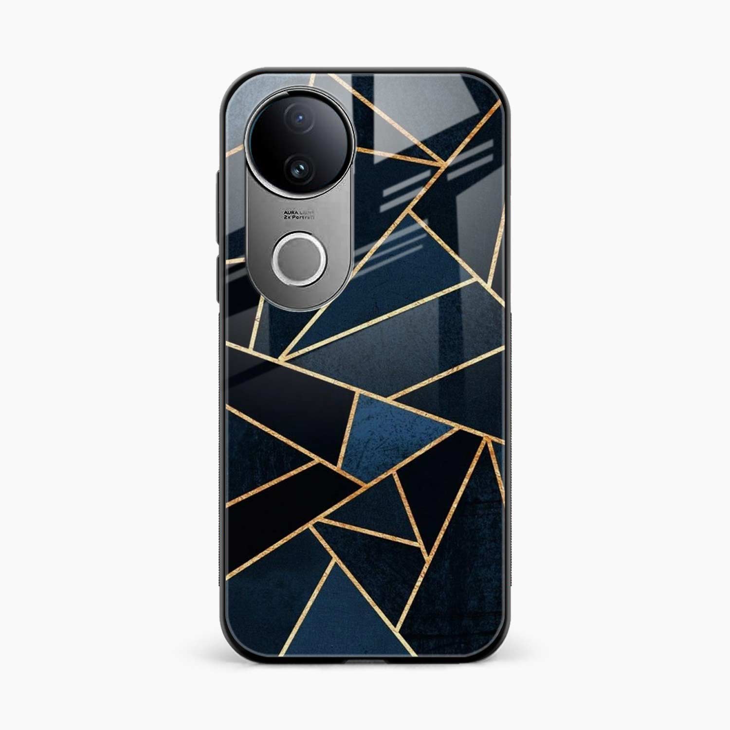 Diagonal Marble Golden Cut Iqoo Z10r 5G Back Cover