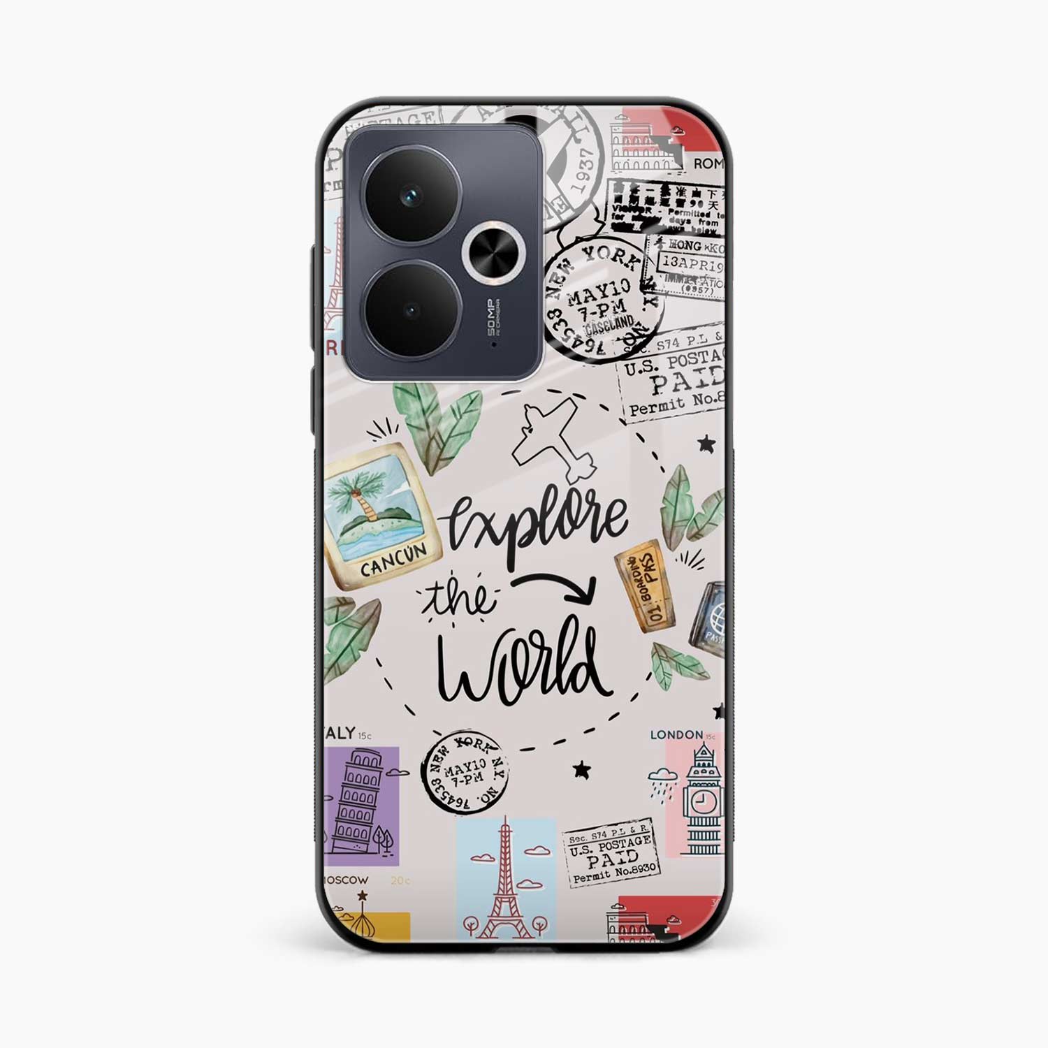 Explore The World Realme 14t 5G Back Cover