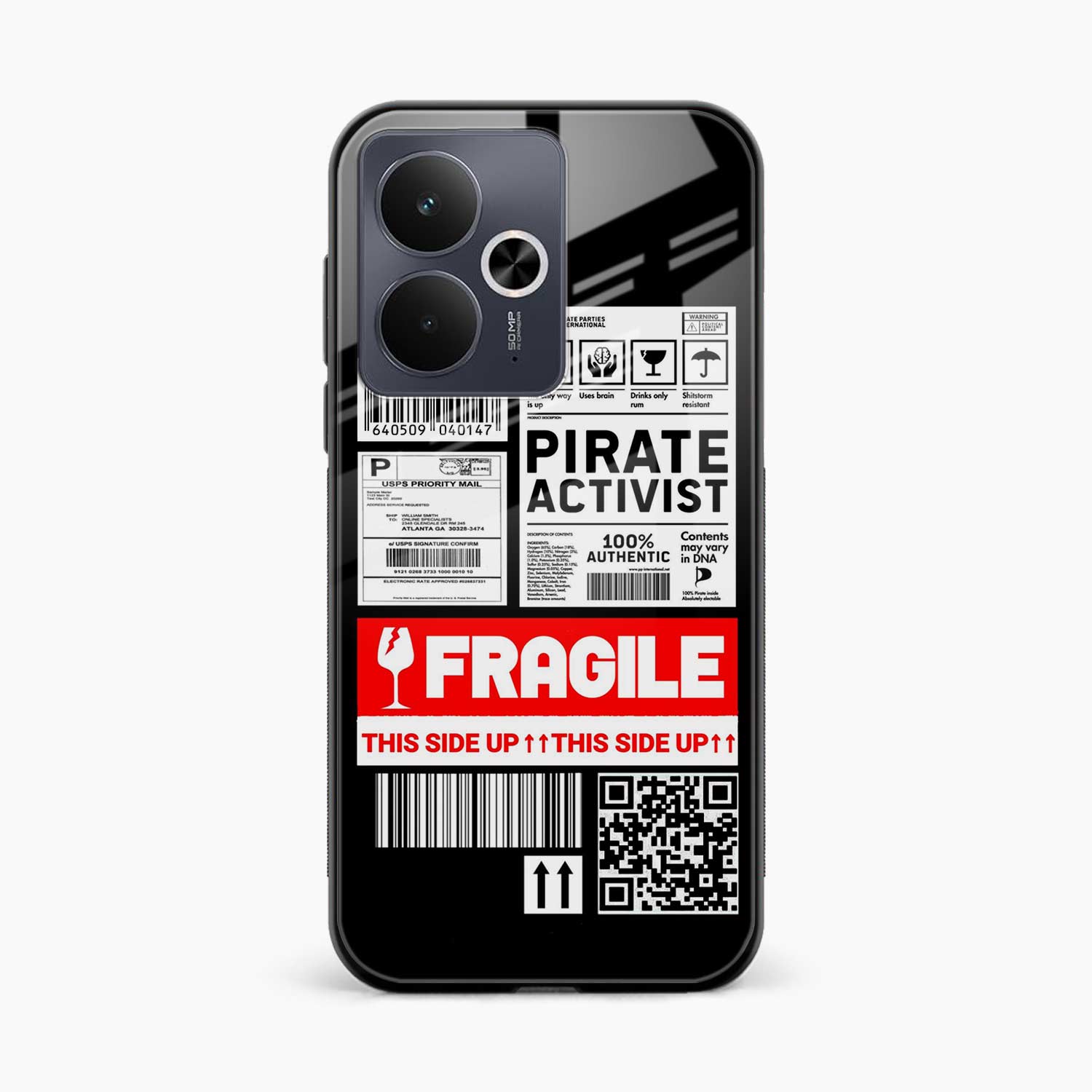 Fragile Realme 14t 5G Back Cover