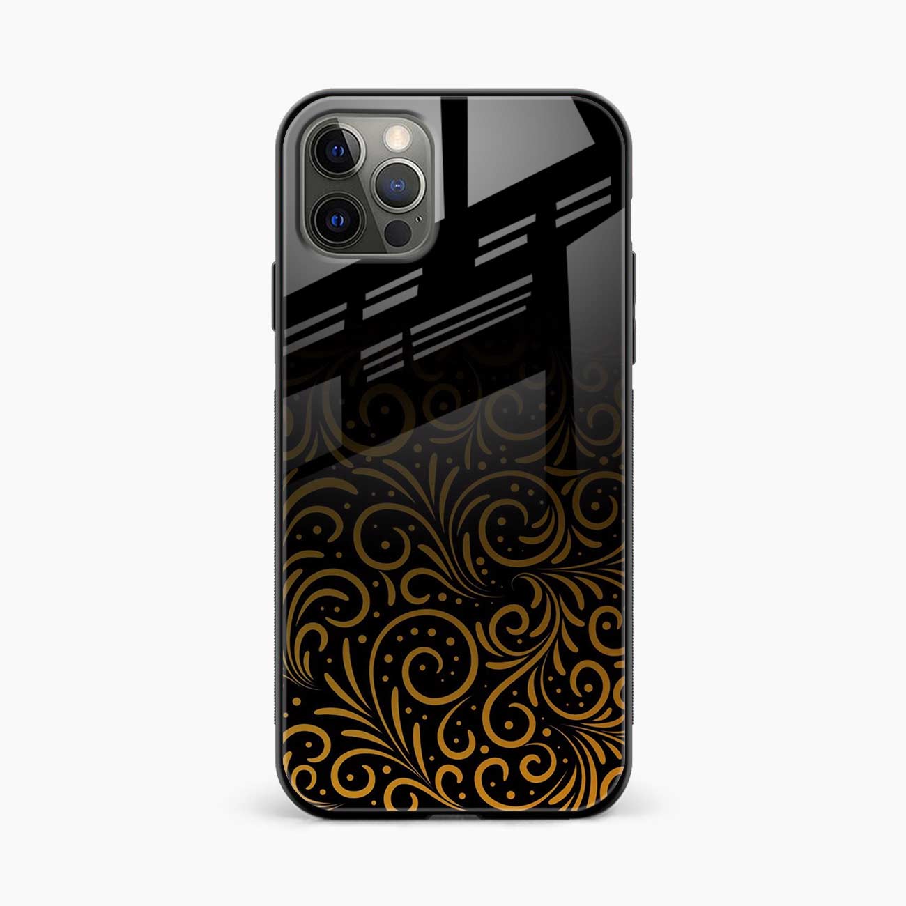 Golden Swirl iPhone 12 Pro Back Cover