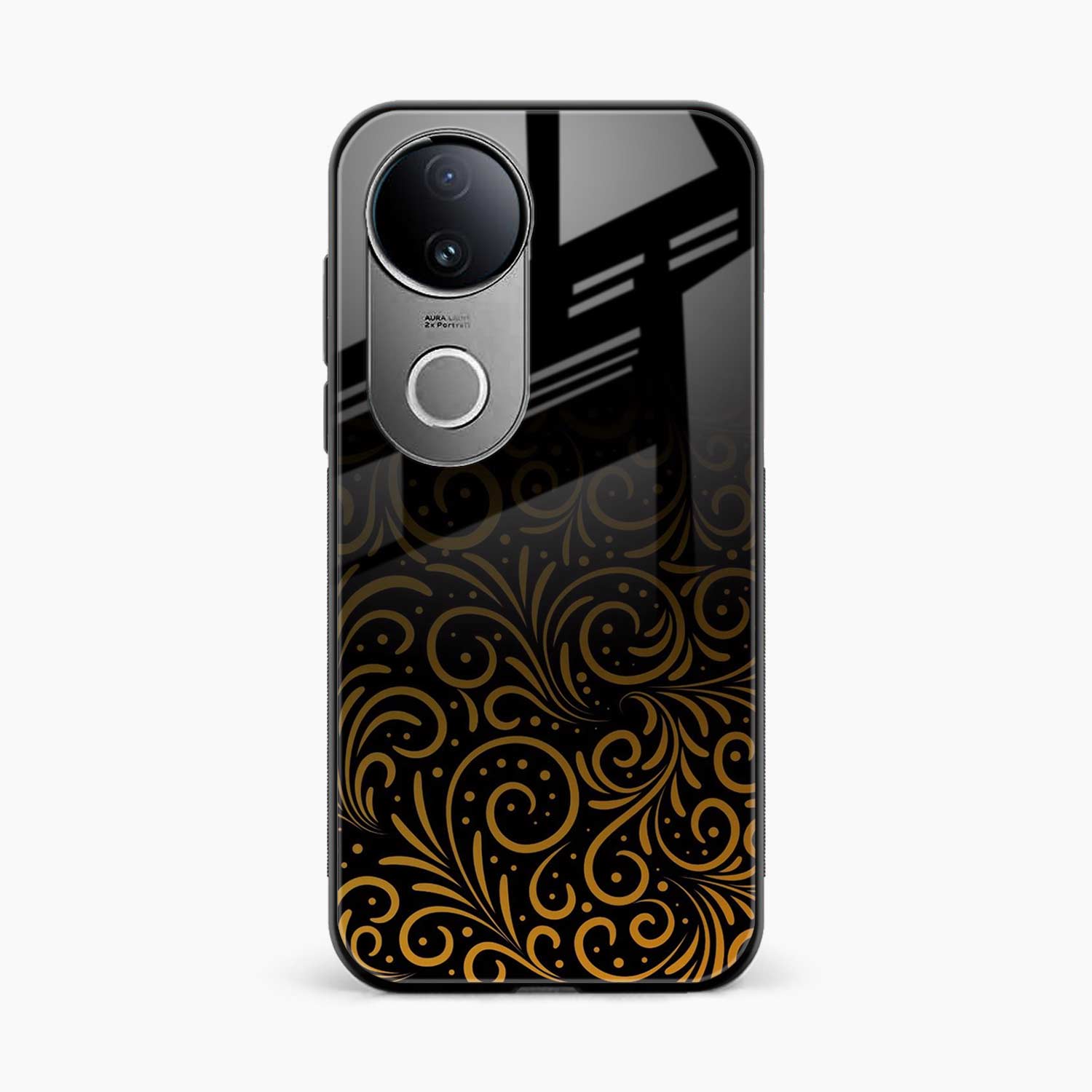 Golden Swirl Iqoo Z10r 5G Back Cover