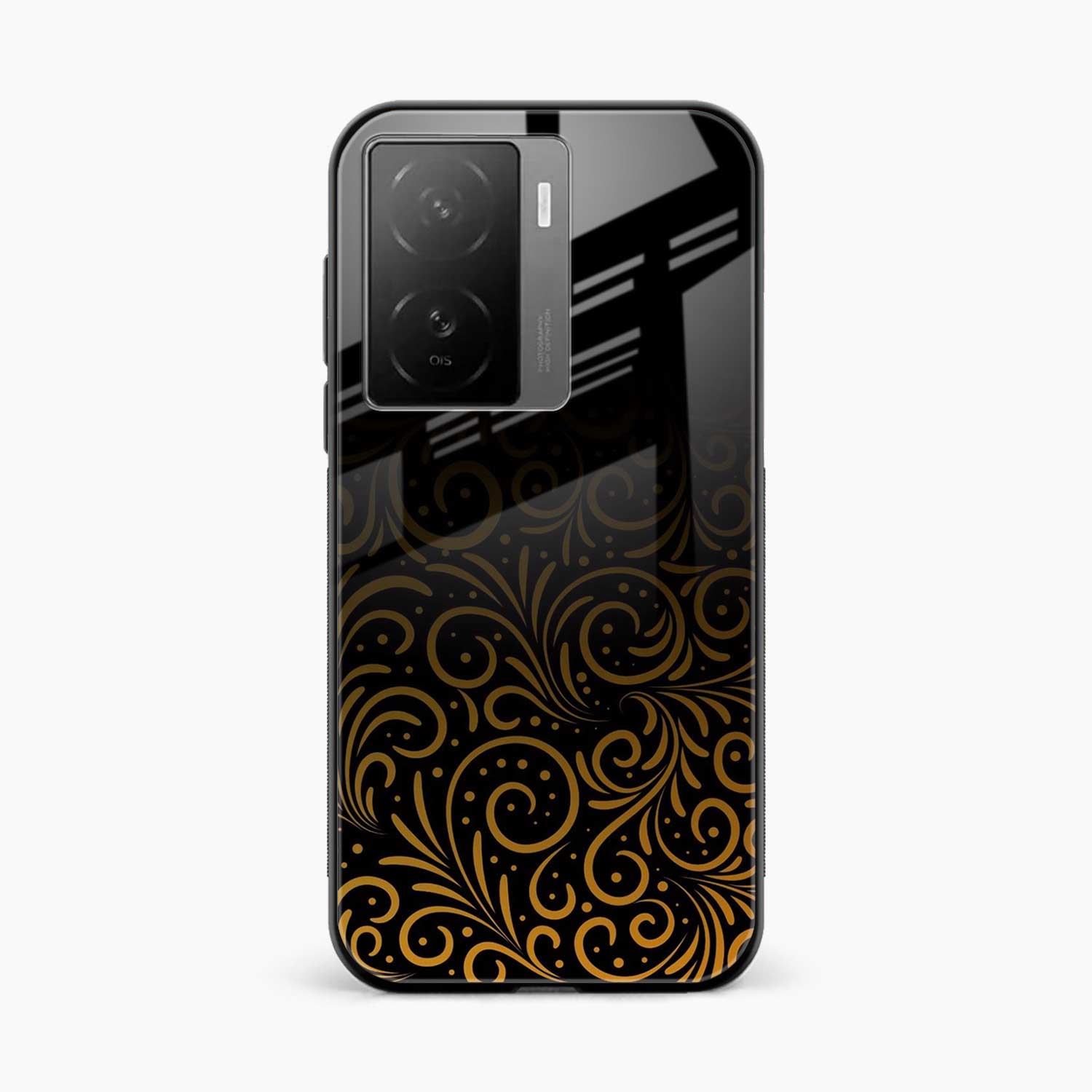 Golden Swirl Iqoo Z7 5G Back Cover