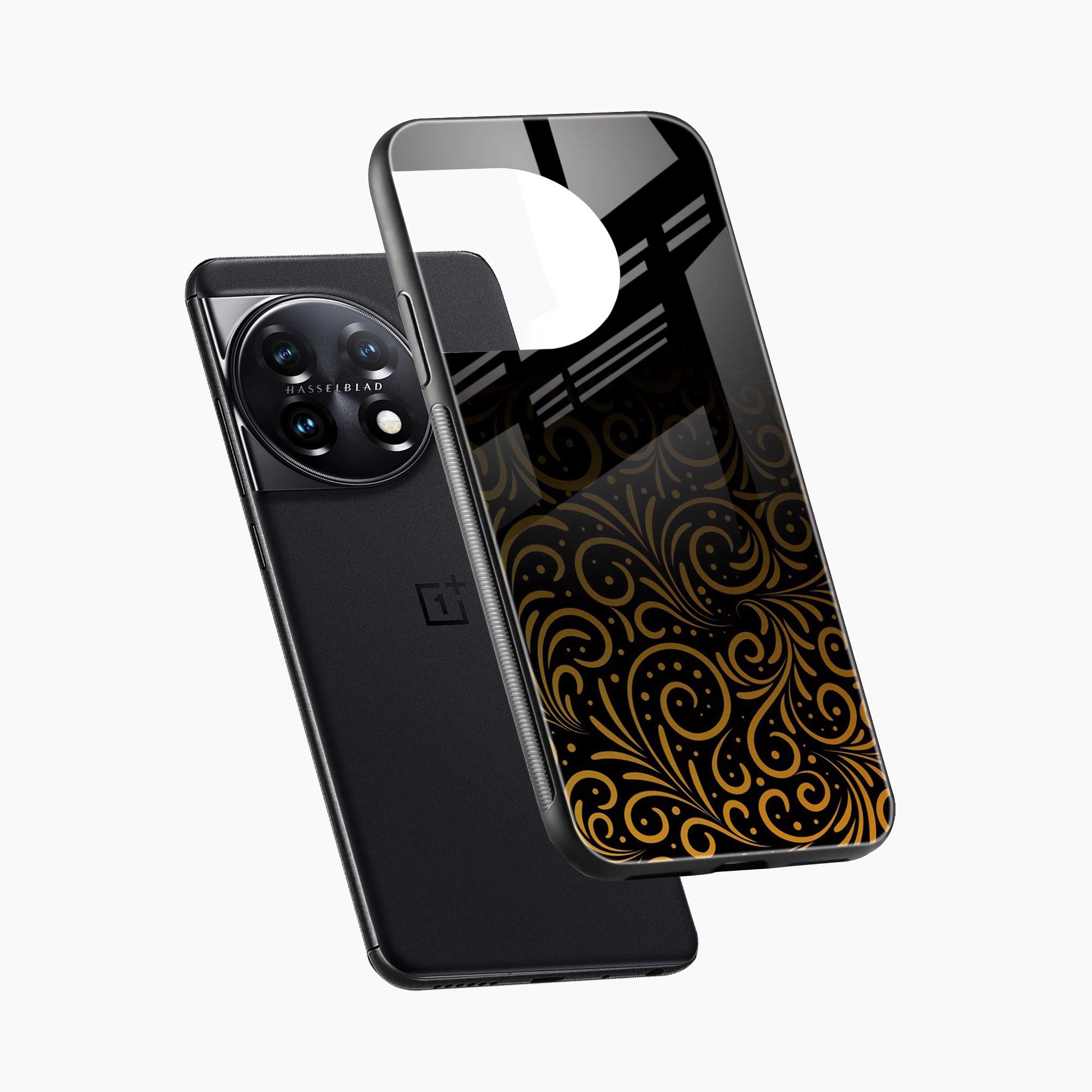 Golden Swirl OnePlus 11 Back Cover