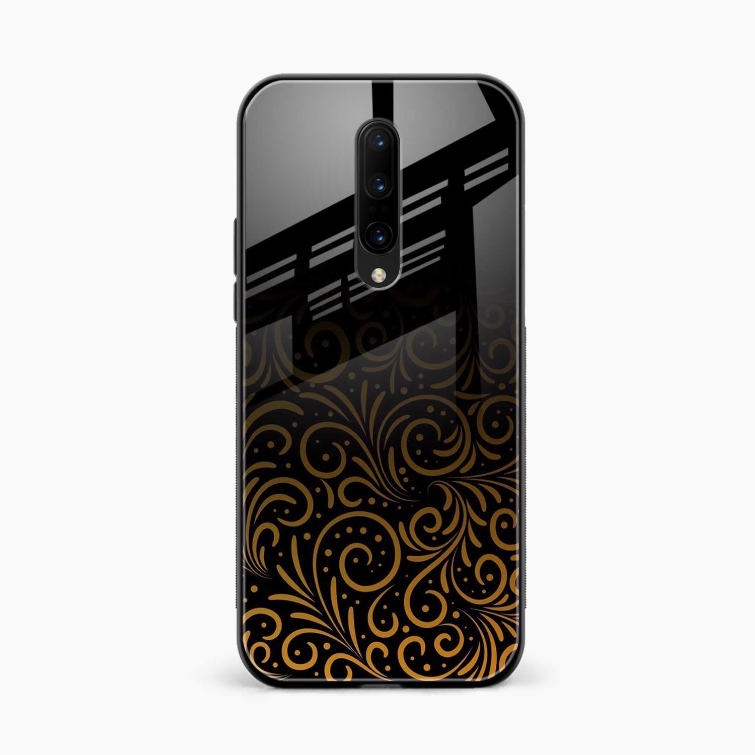 Golden Swirl OnePlus 7t Pro Back Cover