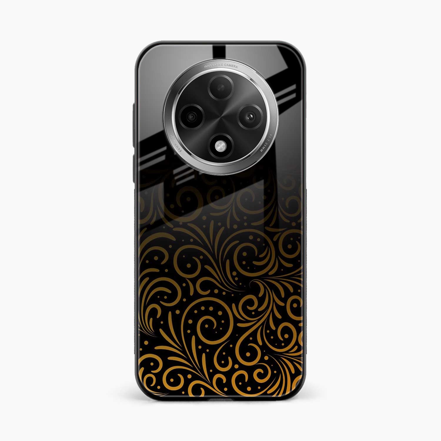 Golden Swirl Oppo F27 5G Back Cover