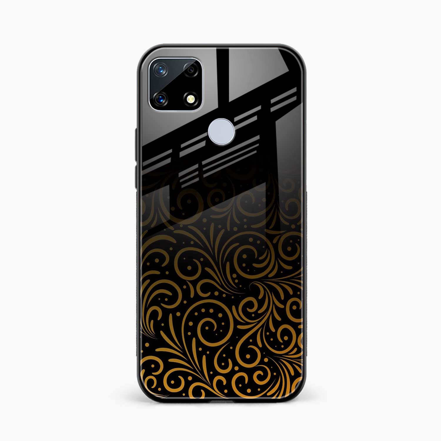Golden Swirl Realme C25s Back Cover