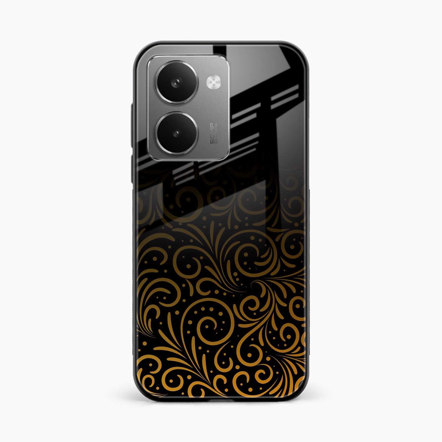 Golden Swirl Realme P3 Ultra 5G Back Cover