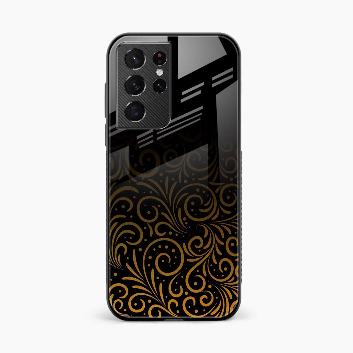 Golden Swirl Samsung S21 Ultra Back Cover