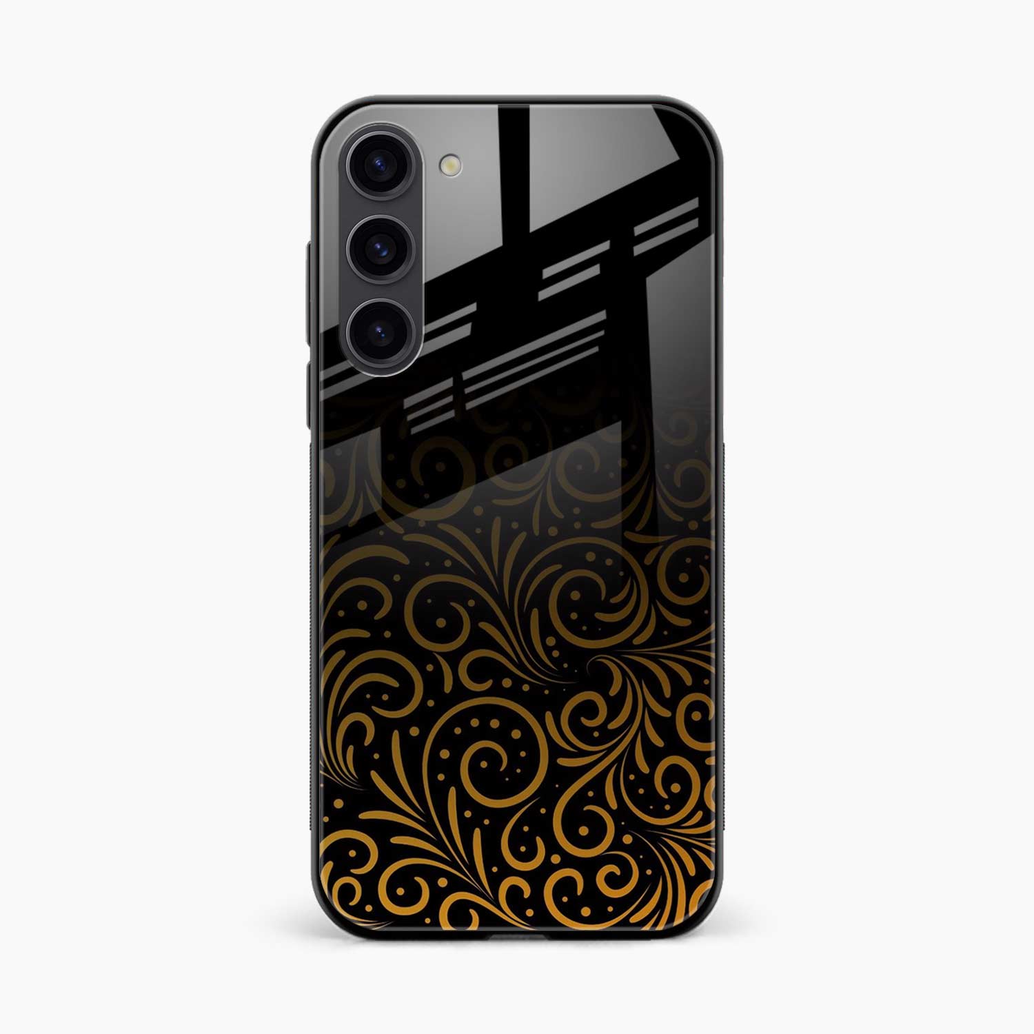 Golden Swirl Samsung S23 Plus Back Cover