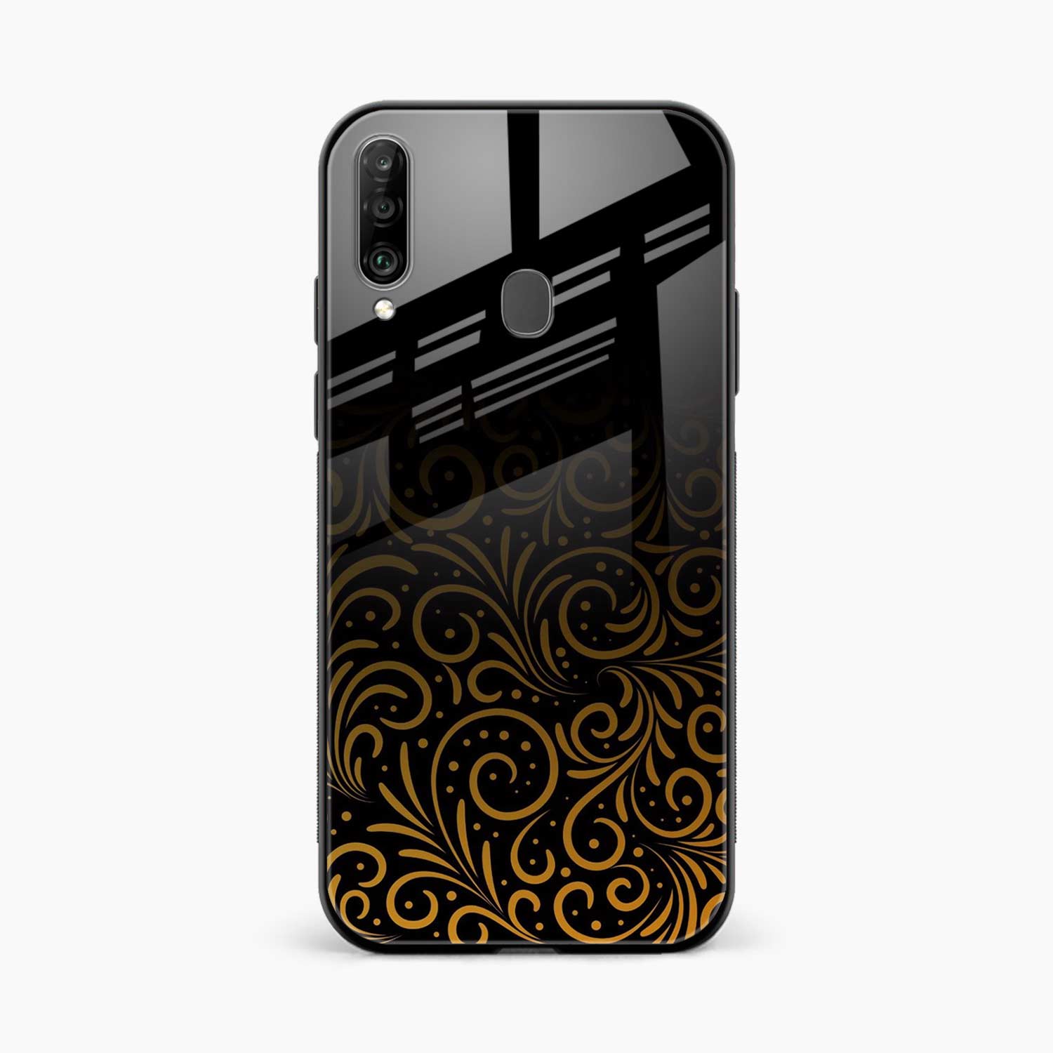 Golden Swirl Samsung A20s Back Cover