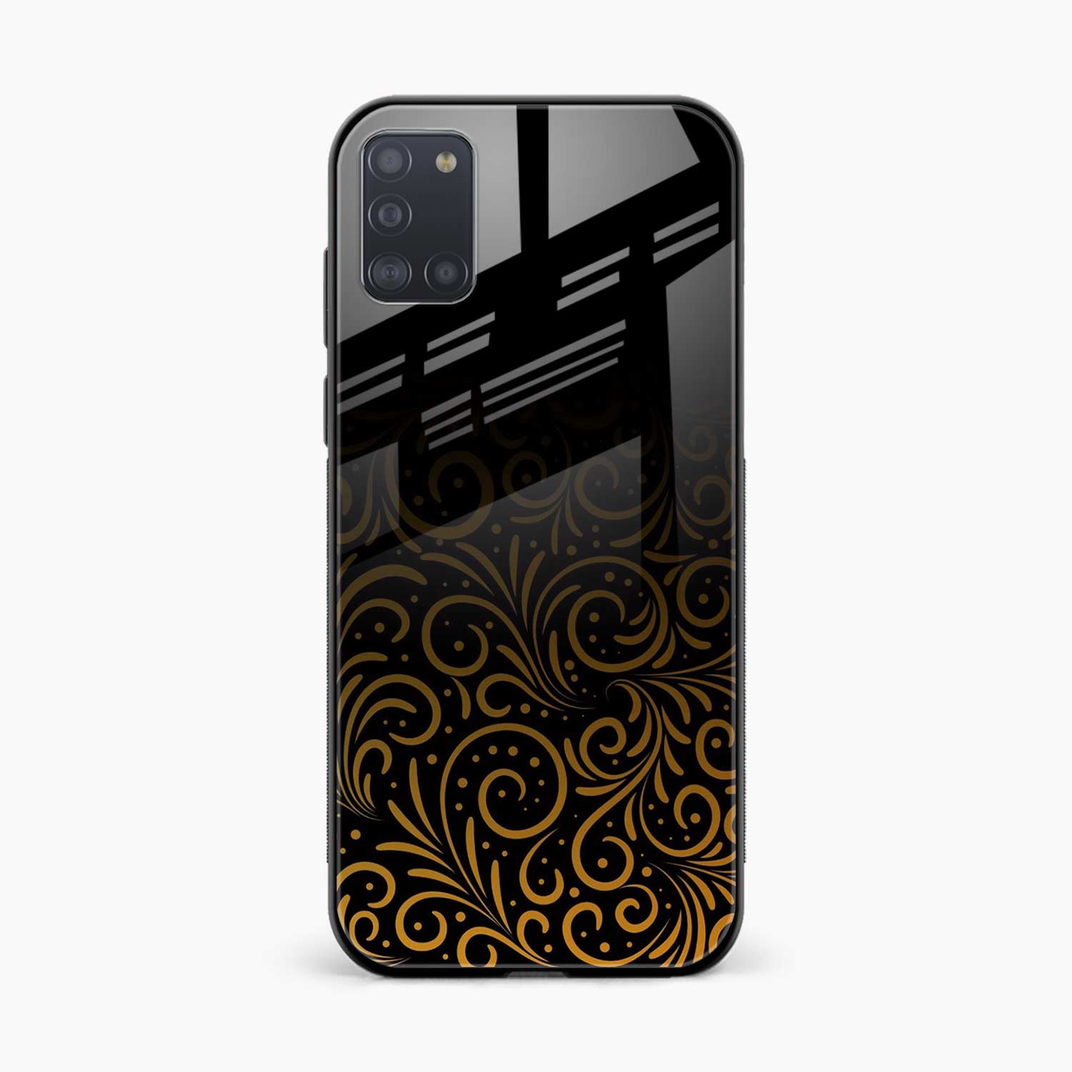 Golden Swirl Samsung A31 Back Cover
