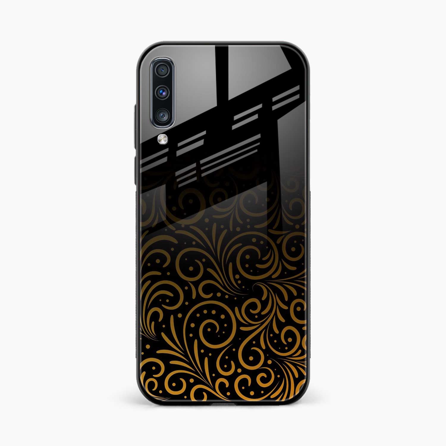 Golden Swirl Samsung A50s Back Cover