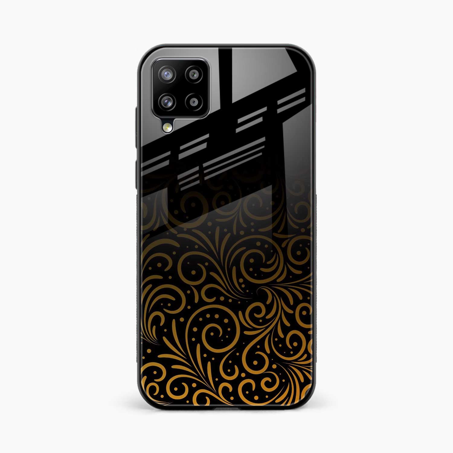 Golden Swirl Samsung F62 Back Cover