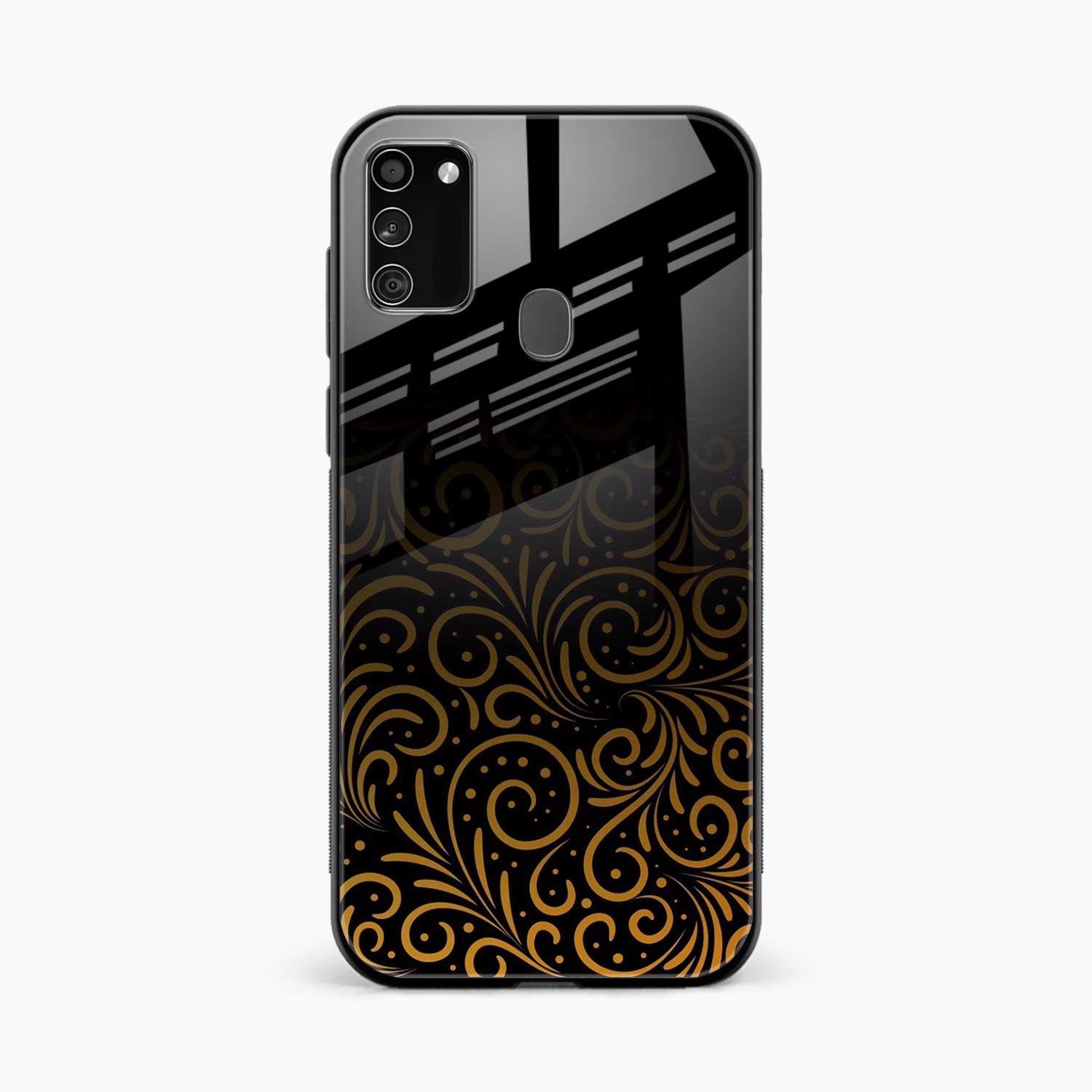 Golden Swirl Samsung M30s Back Cover