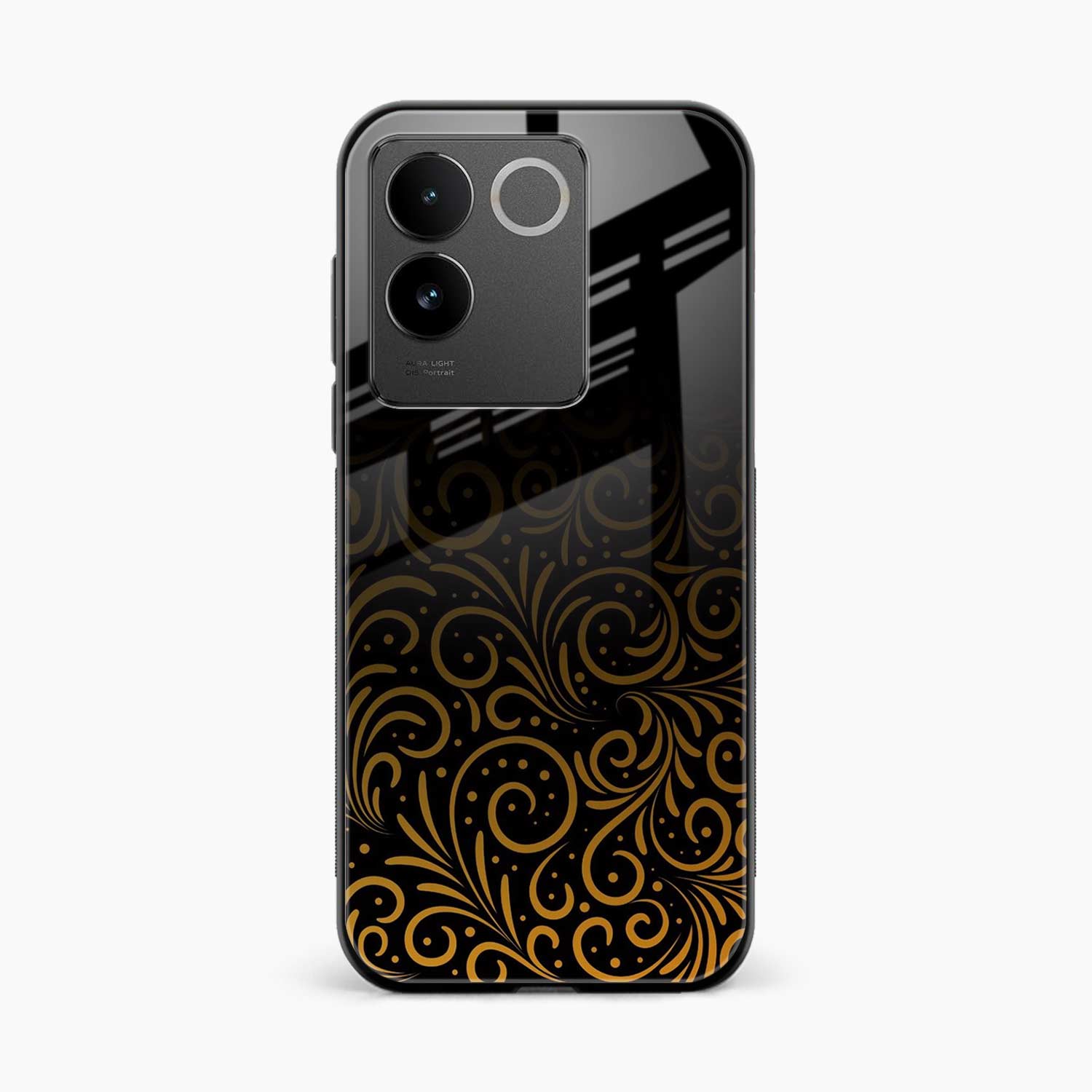 Golden Swirl Vivo T2 Pro 5G Back Cover