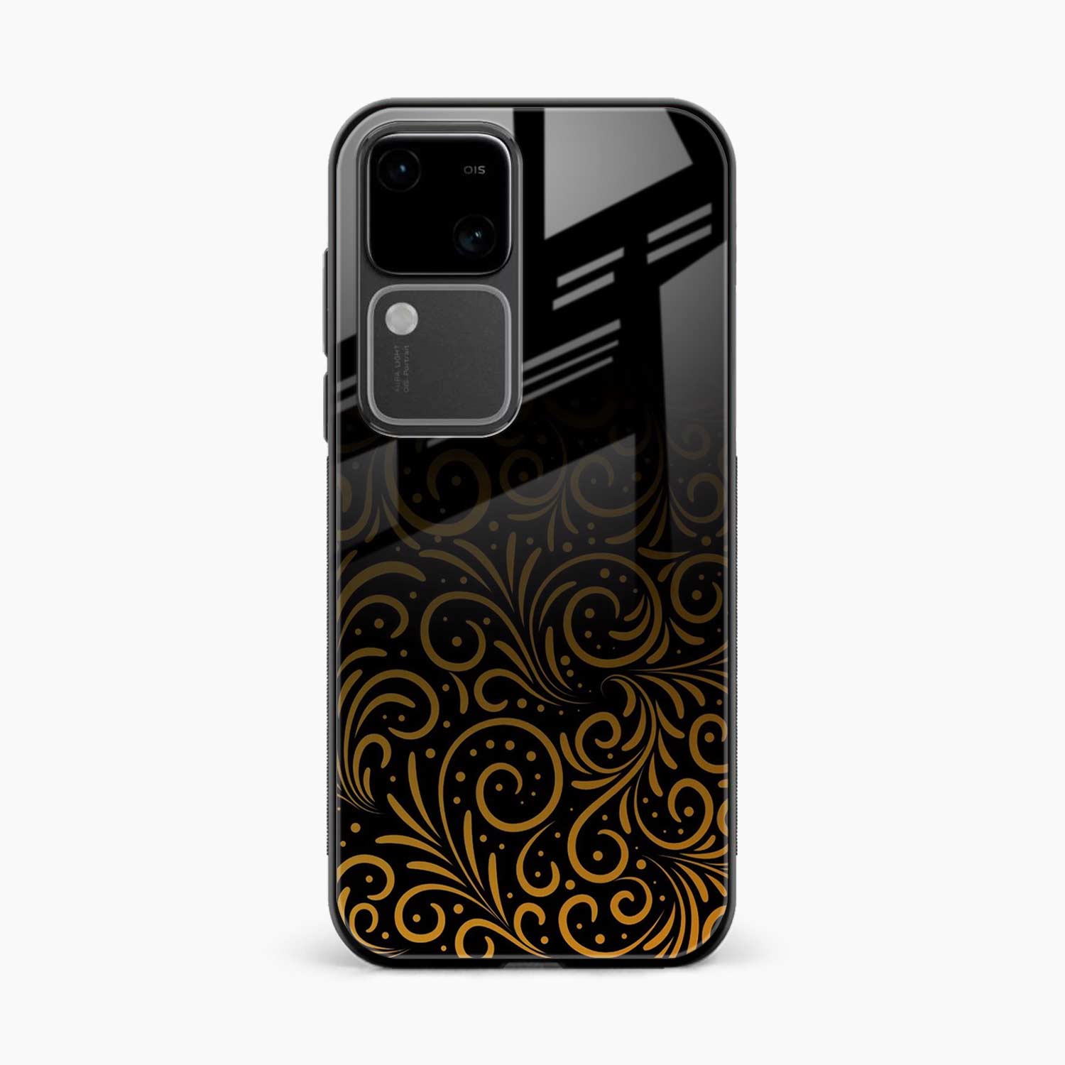 Golden Swirl Vivo V30 Pro Back Cover