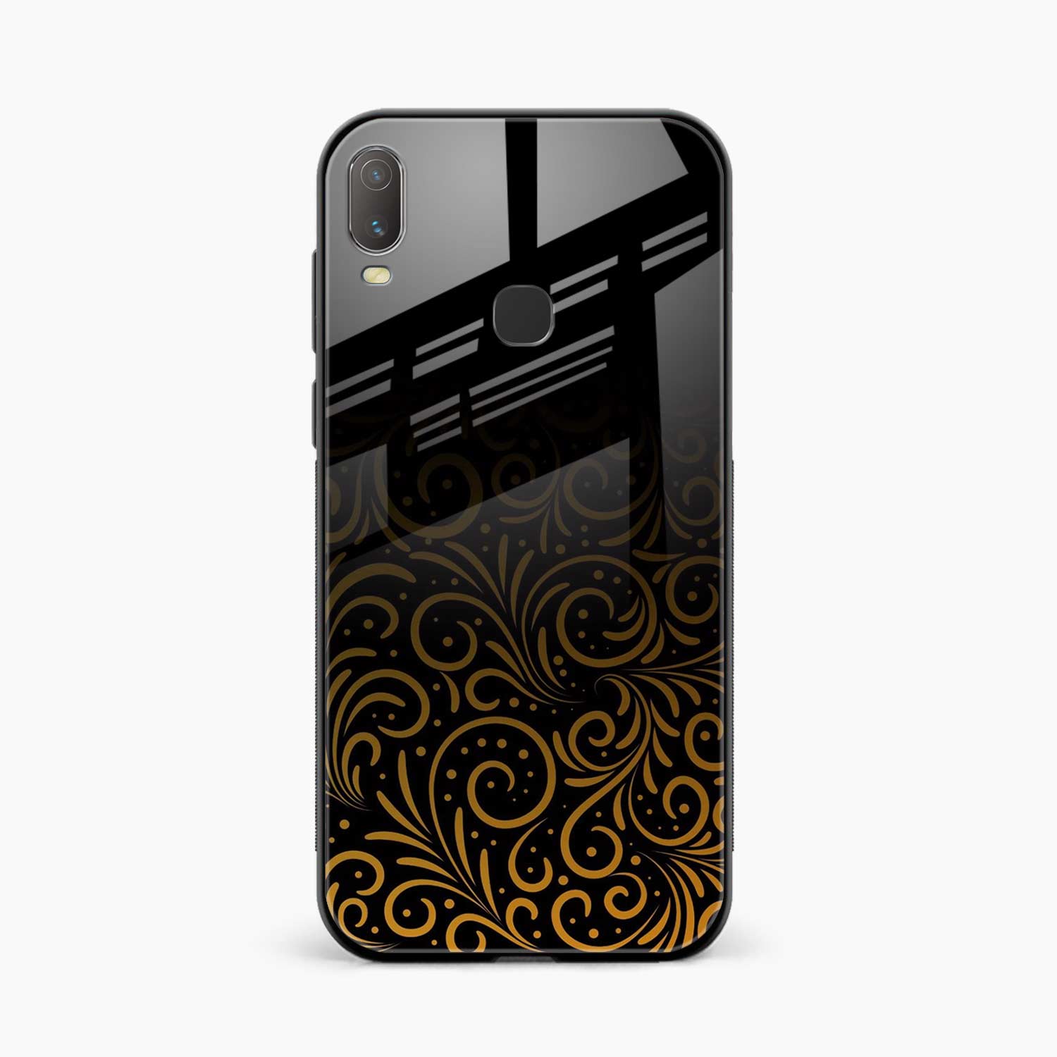 Golden Swirl Vivo Y11 Back Cover