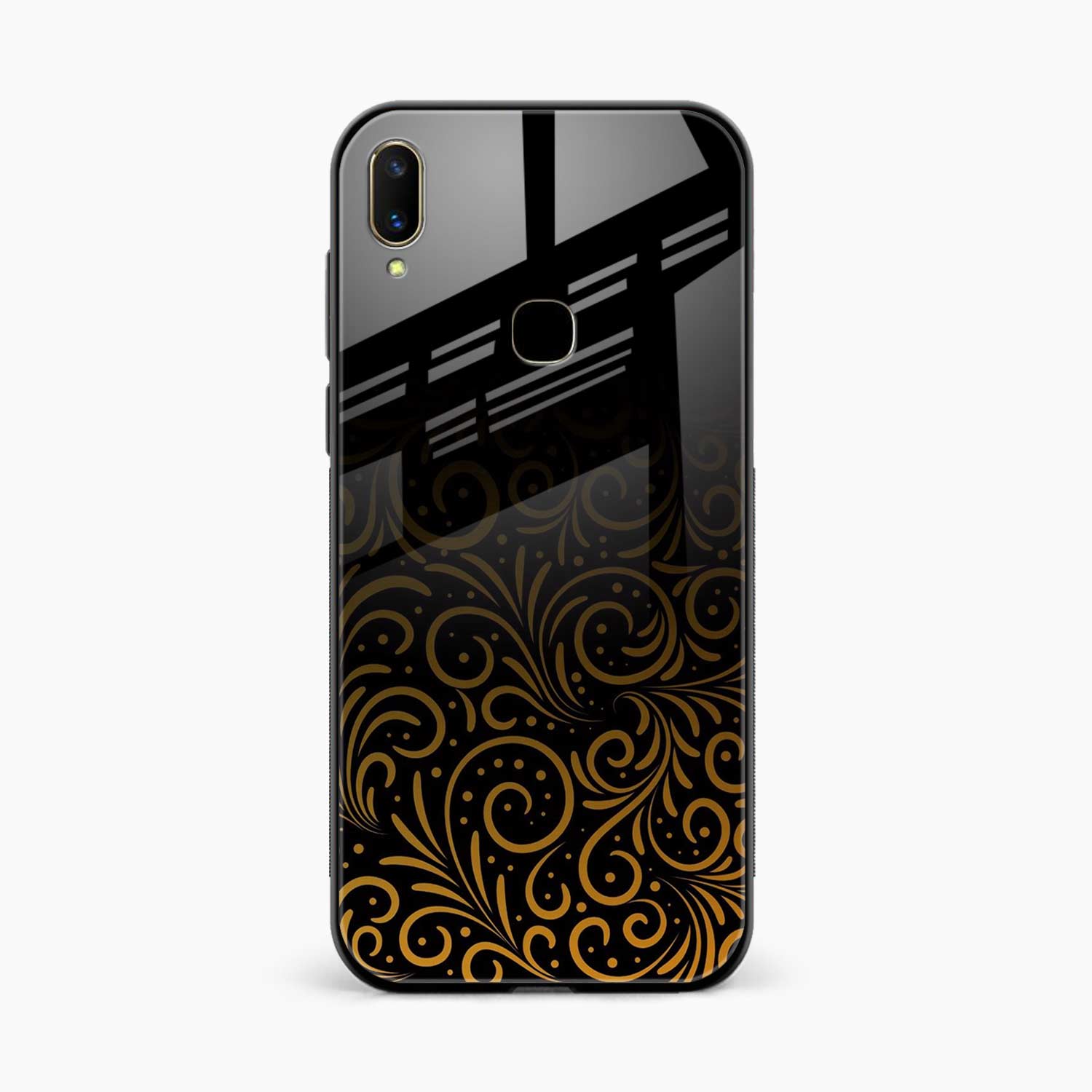 Golden Swirl Vivo Y95 Back Cover