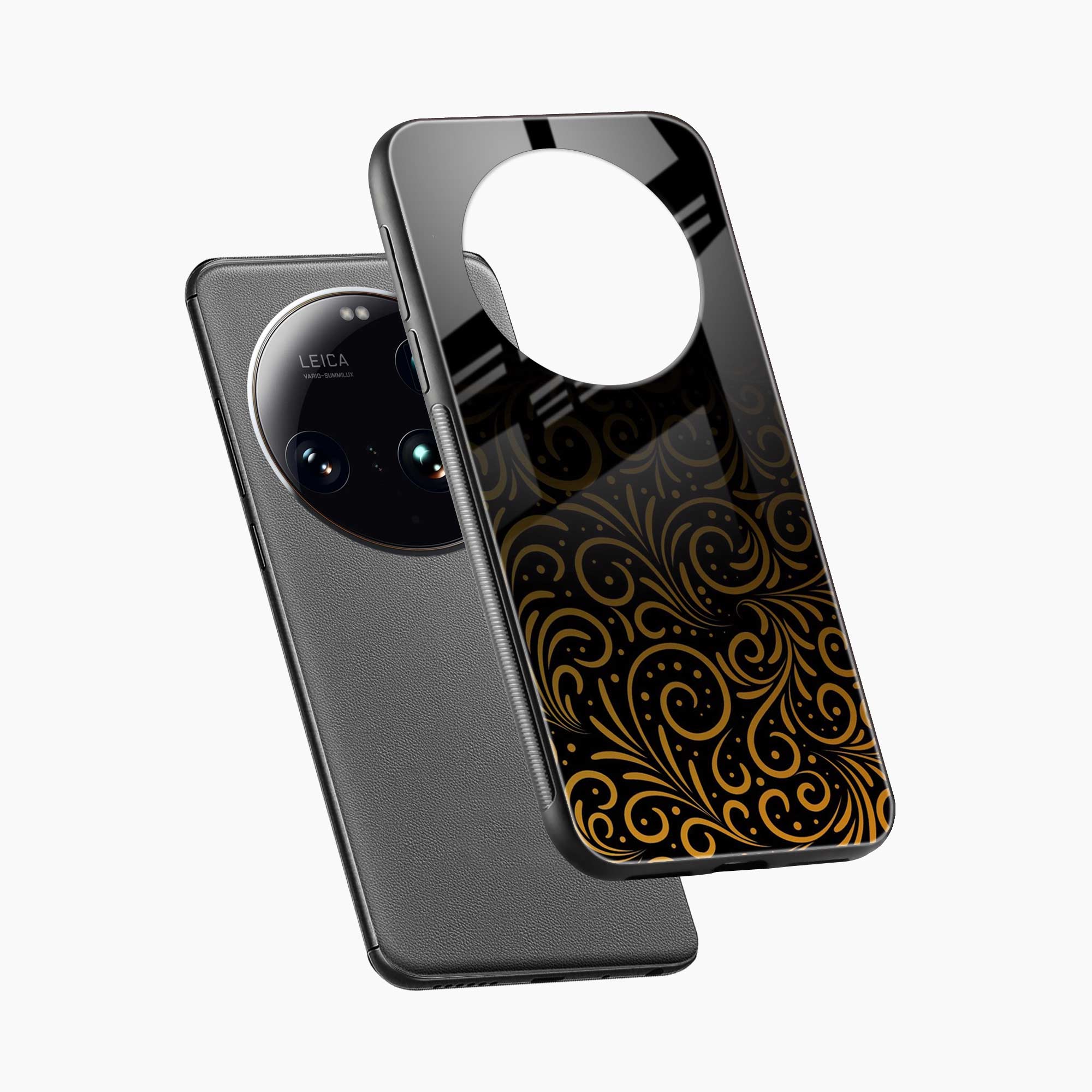 Golden Swirl Xiaomi 15 Ultra Back Cover