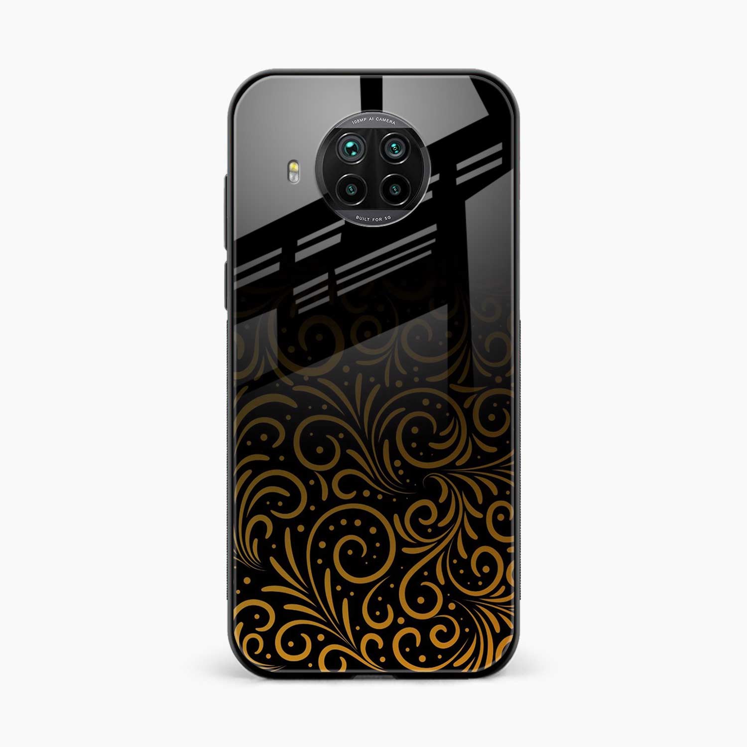 Golden Swirl Xiaomi Mi 10i 5G Back Cover