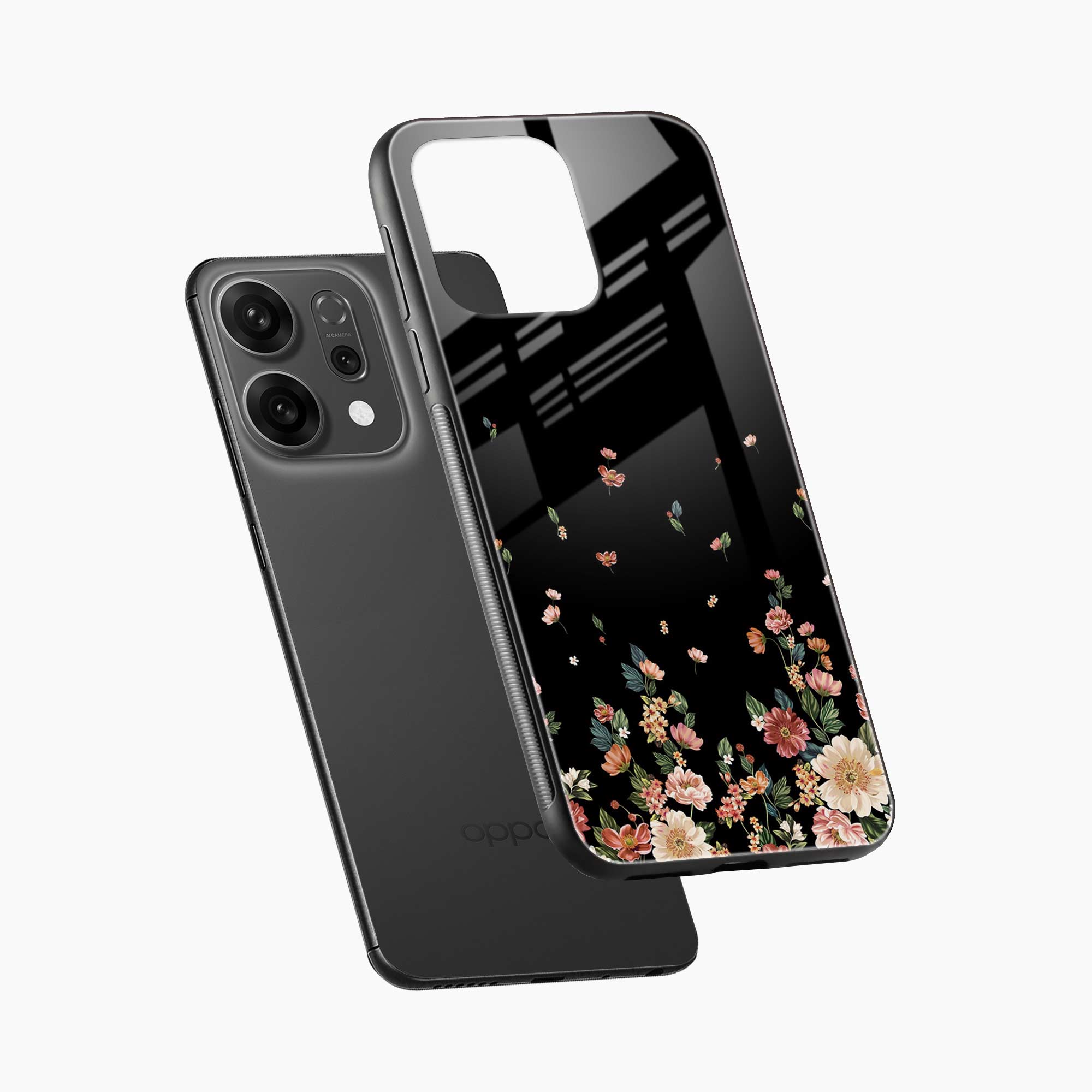 Graceful Floral Oppo Reno 14 5G Back Cover