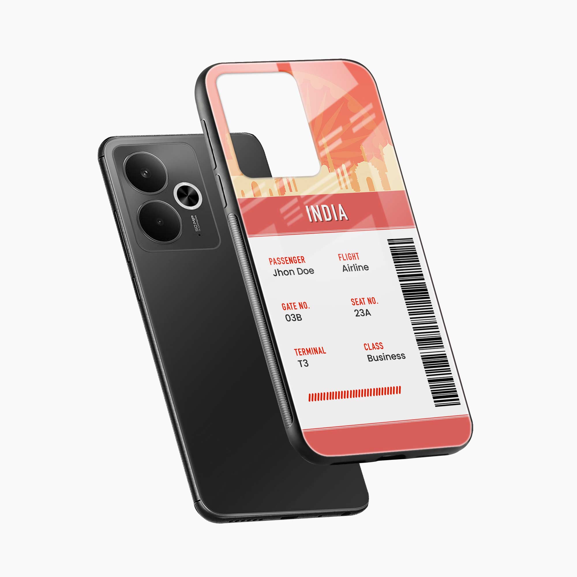 India Boarding Pass Realme 14t 5G Back Cover