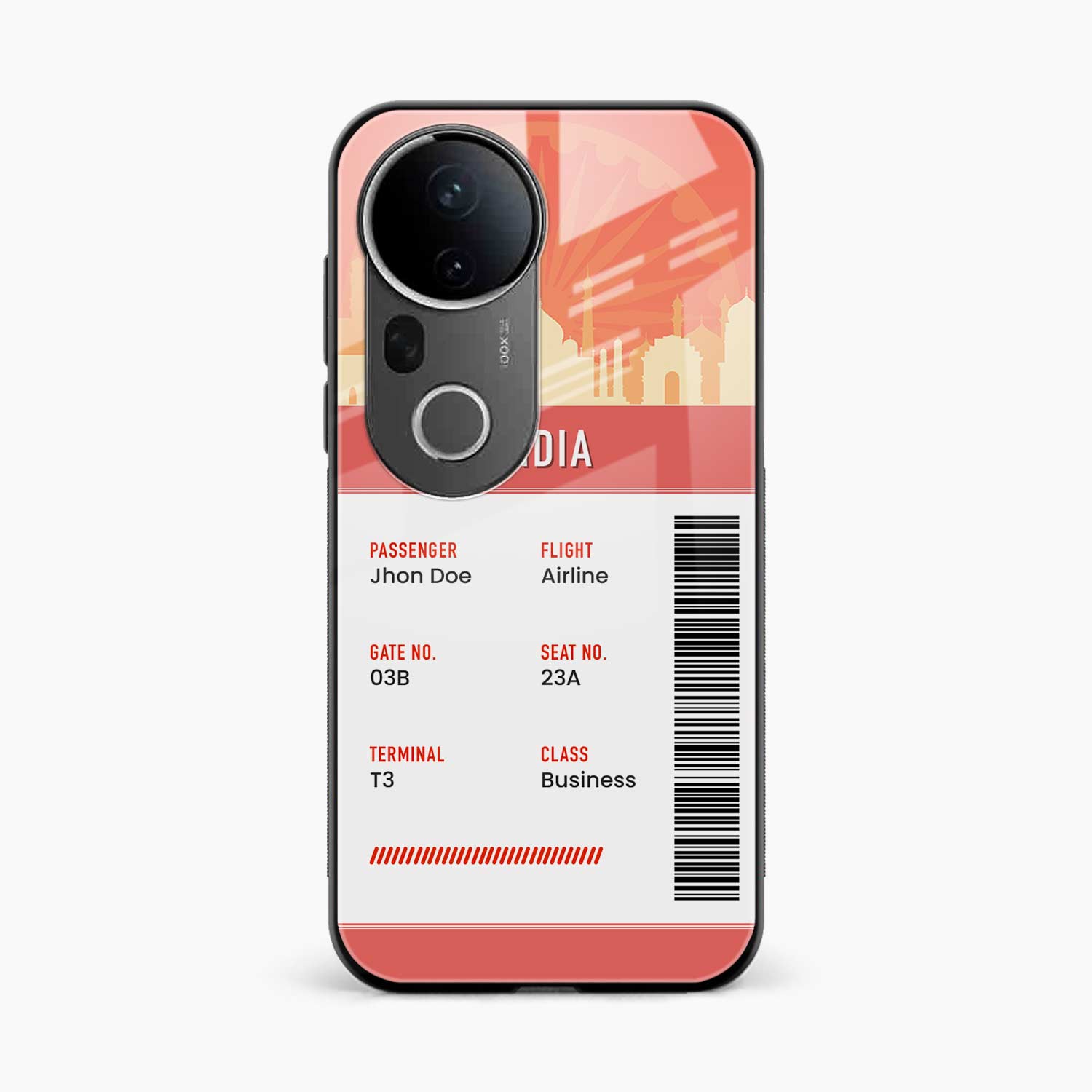 India Boarding Pass Vivo T4 Ultra 5G Back Cover