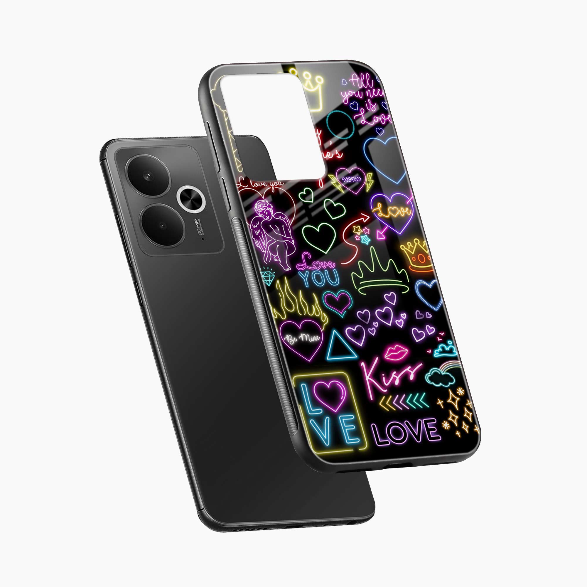 Neon Lights Realme 14t 5G Back Cover