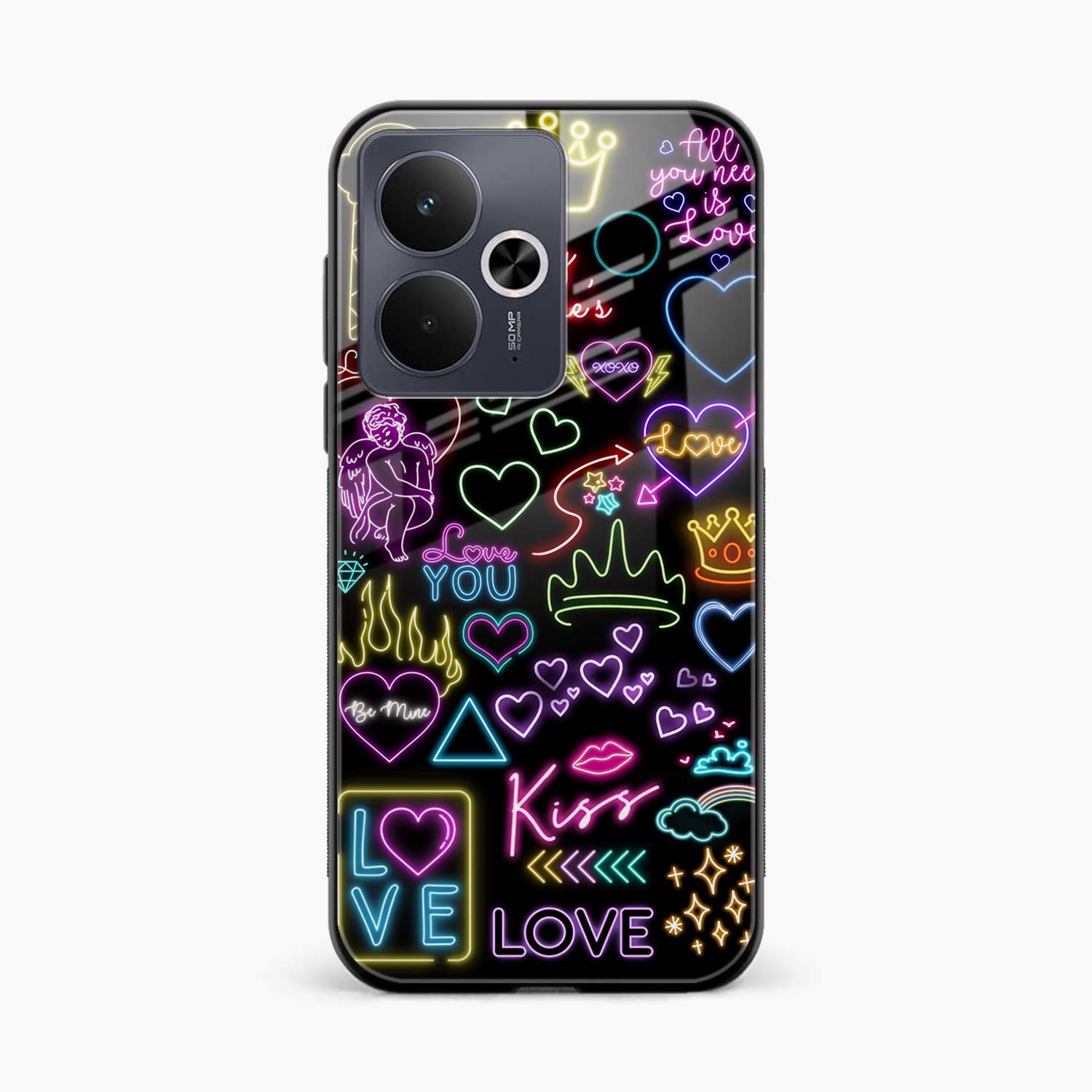 Neon Lights Realme 14t 5G Back Cover