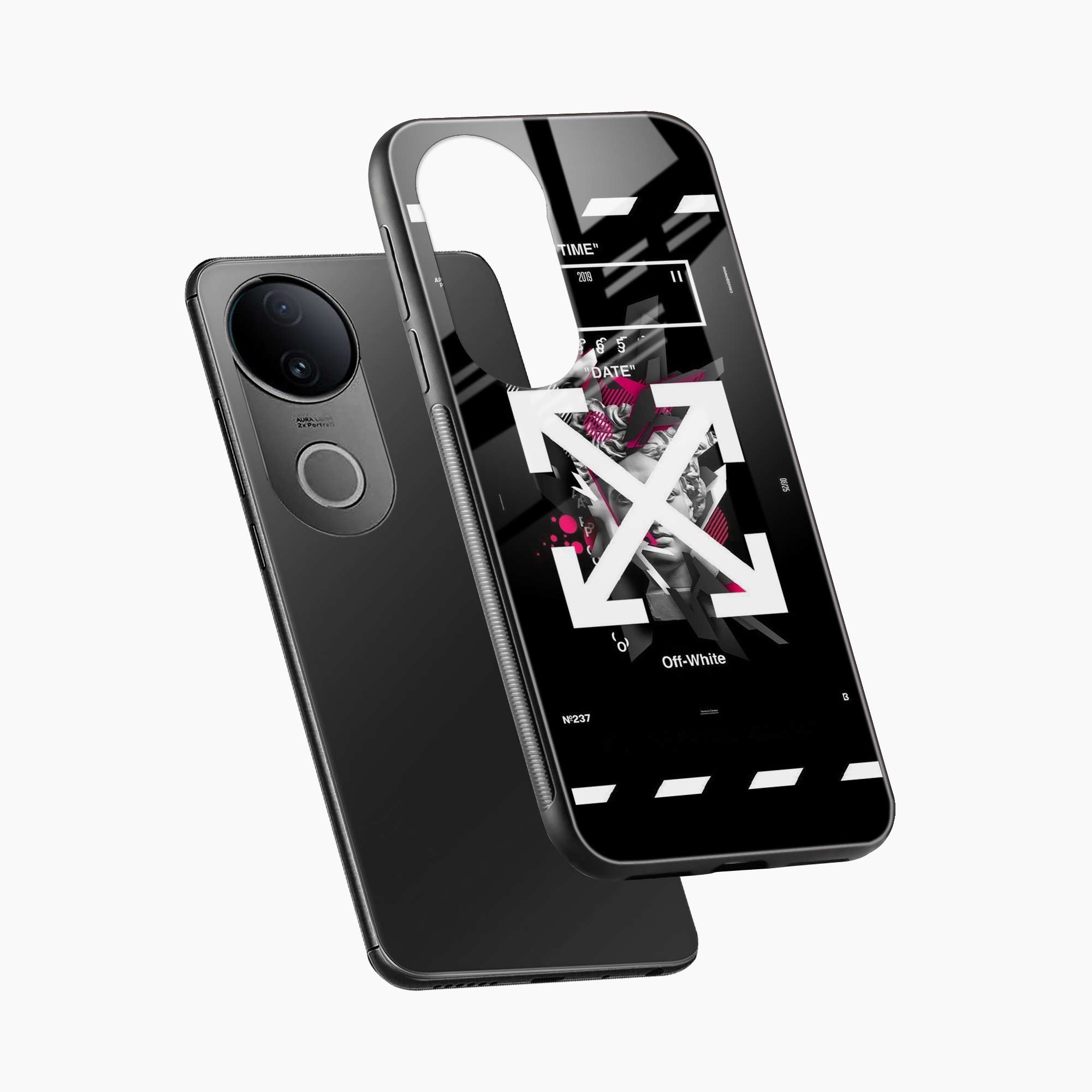 Off White Logo Iqoo Z10r 5G Back Cover