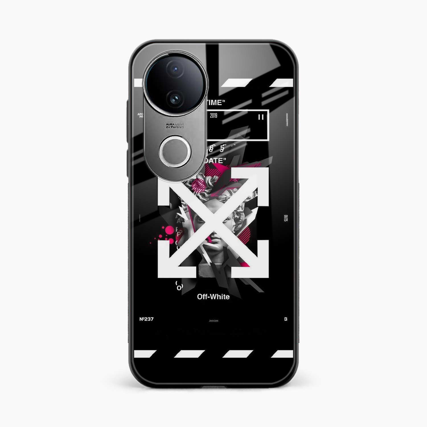 Off White Logo Iqoo Z10r 5G Back Cover