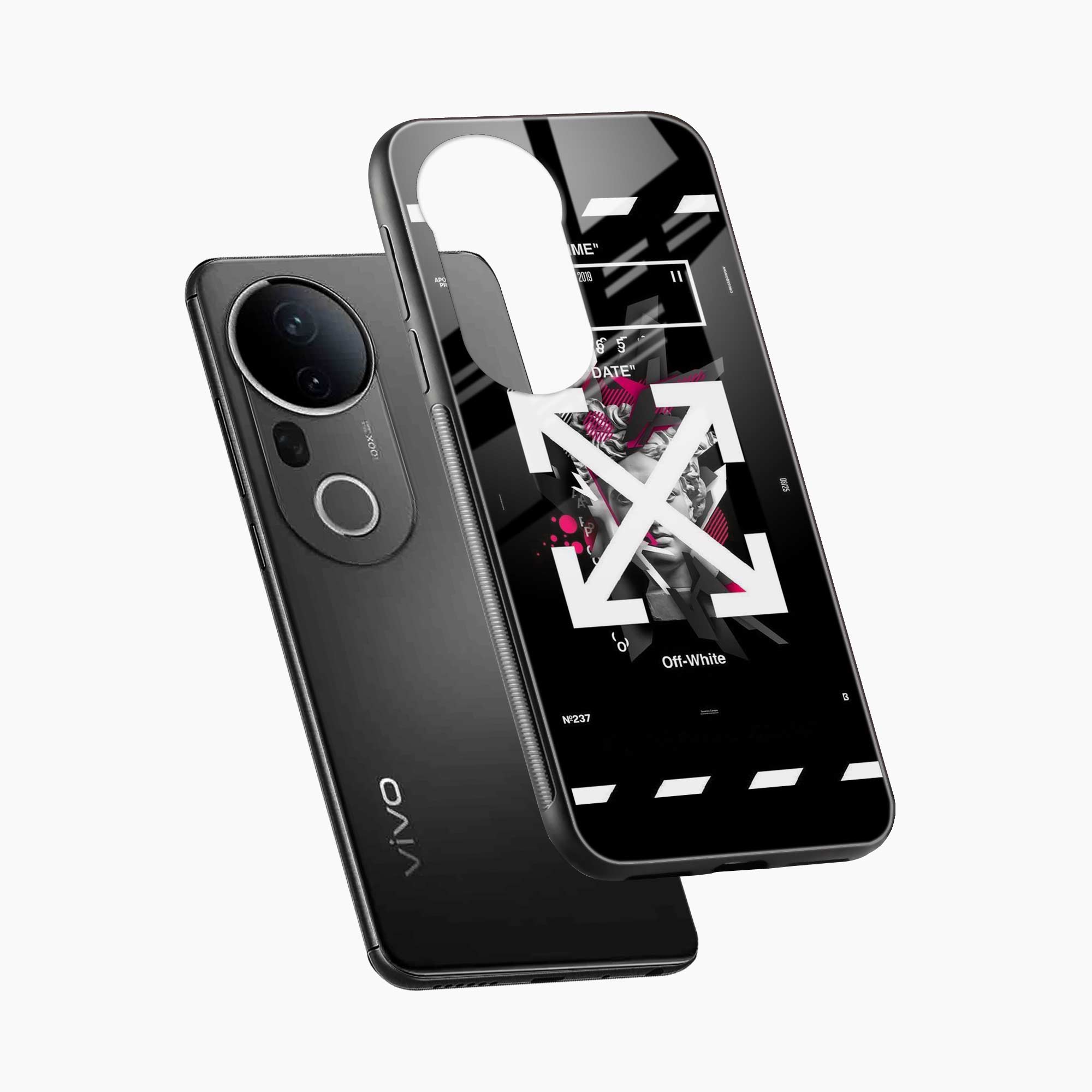 Off White Logo Vivo T4 Ultra 5G Back Cover