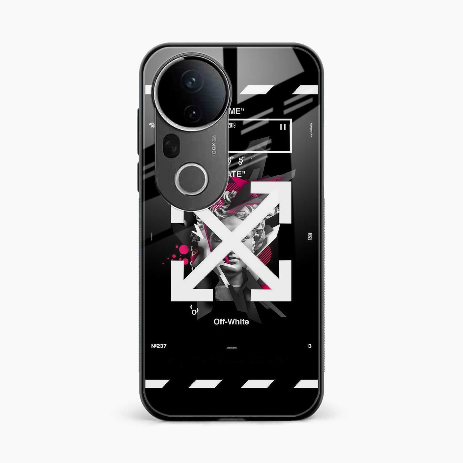 Off White Logo Vivo T4 Ultra 5G Back Cover