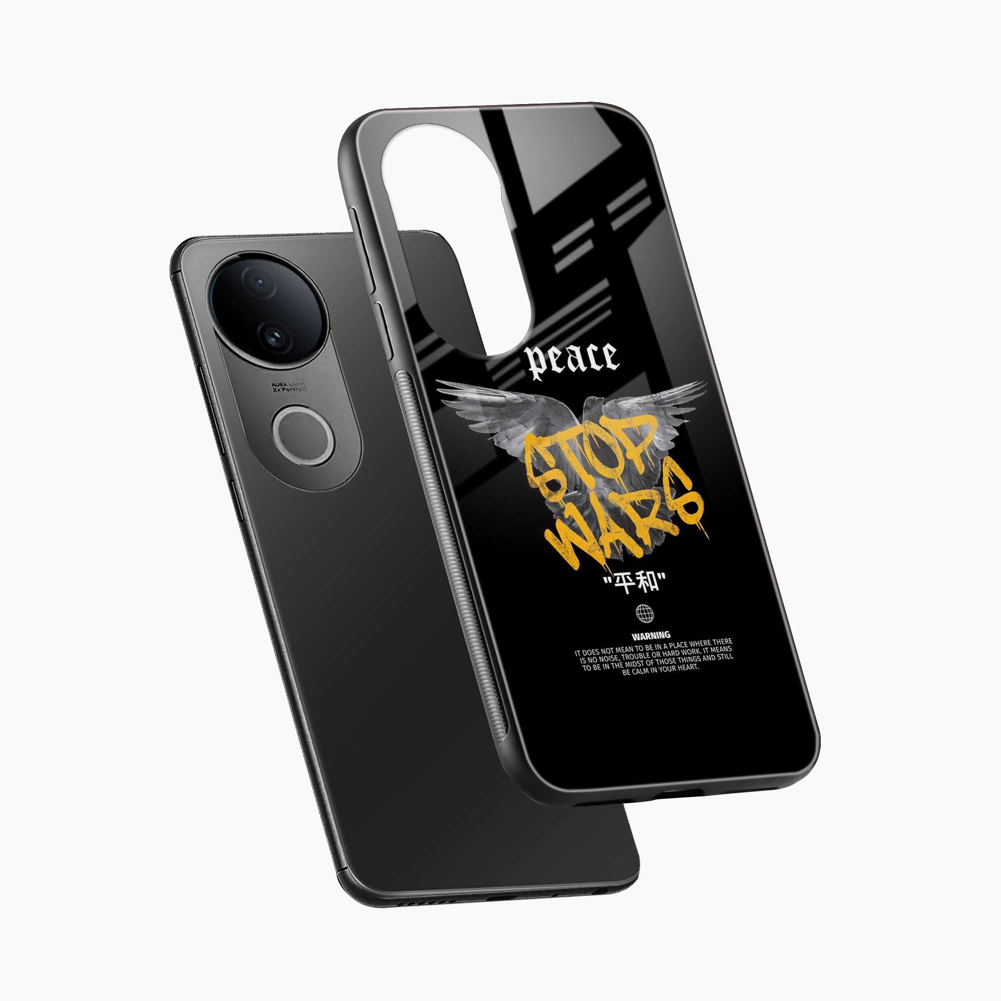 Peace Stop Wars Iqoo Z10r 5G Back Cover