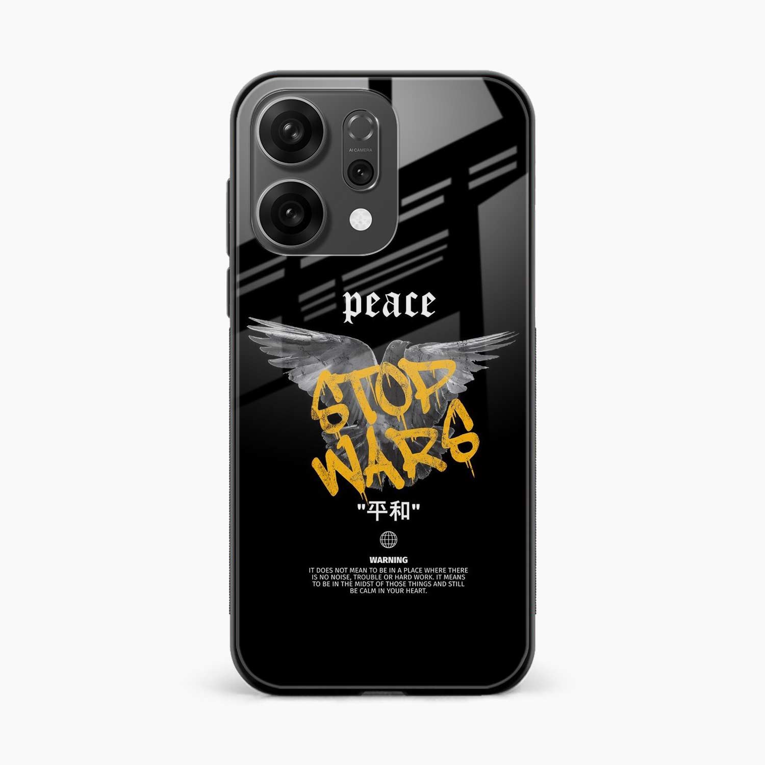 Peace Stop Wars Oppo Reno 14 5G Back Cover