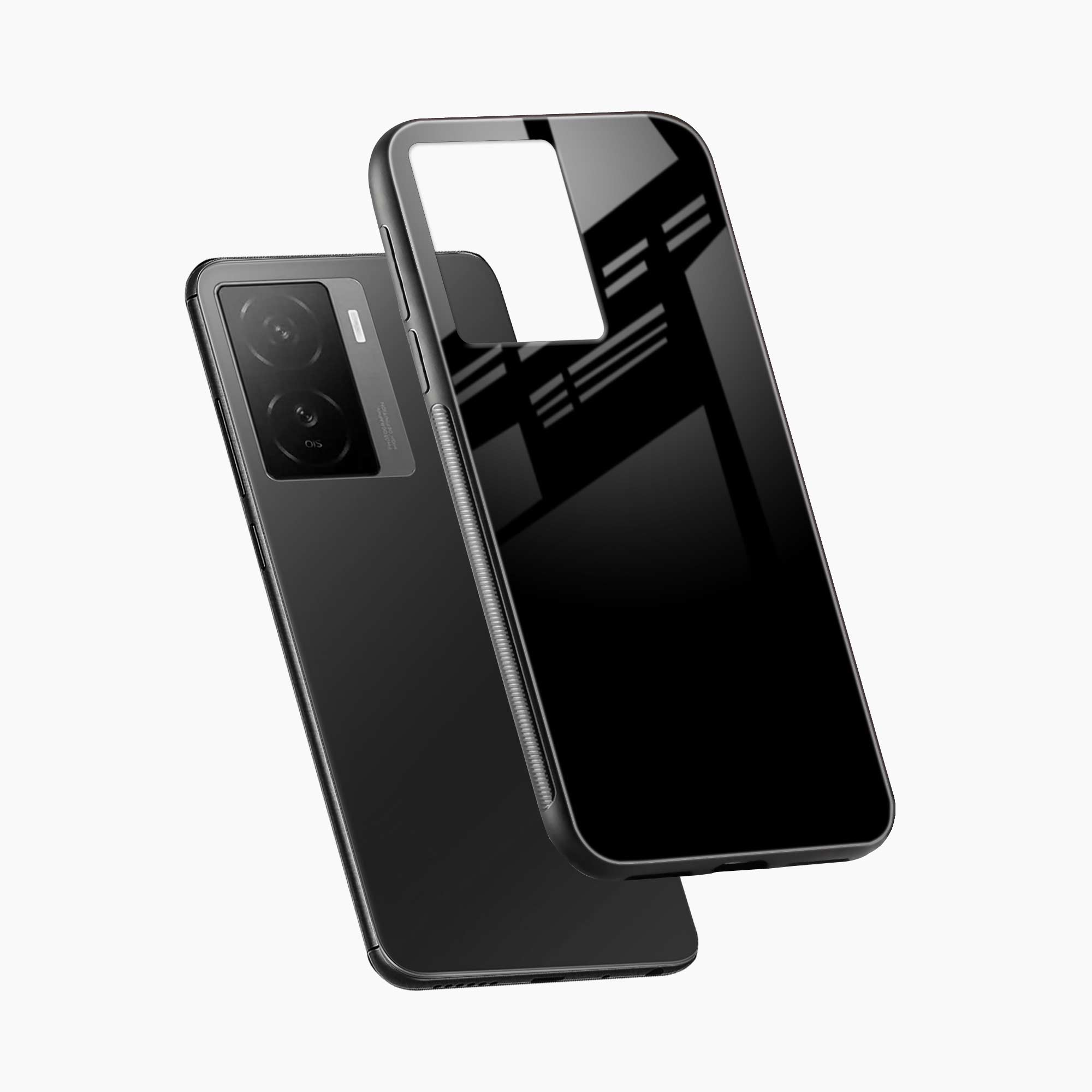 Pure Black Iqoo Z7 5G Back Cover