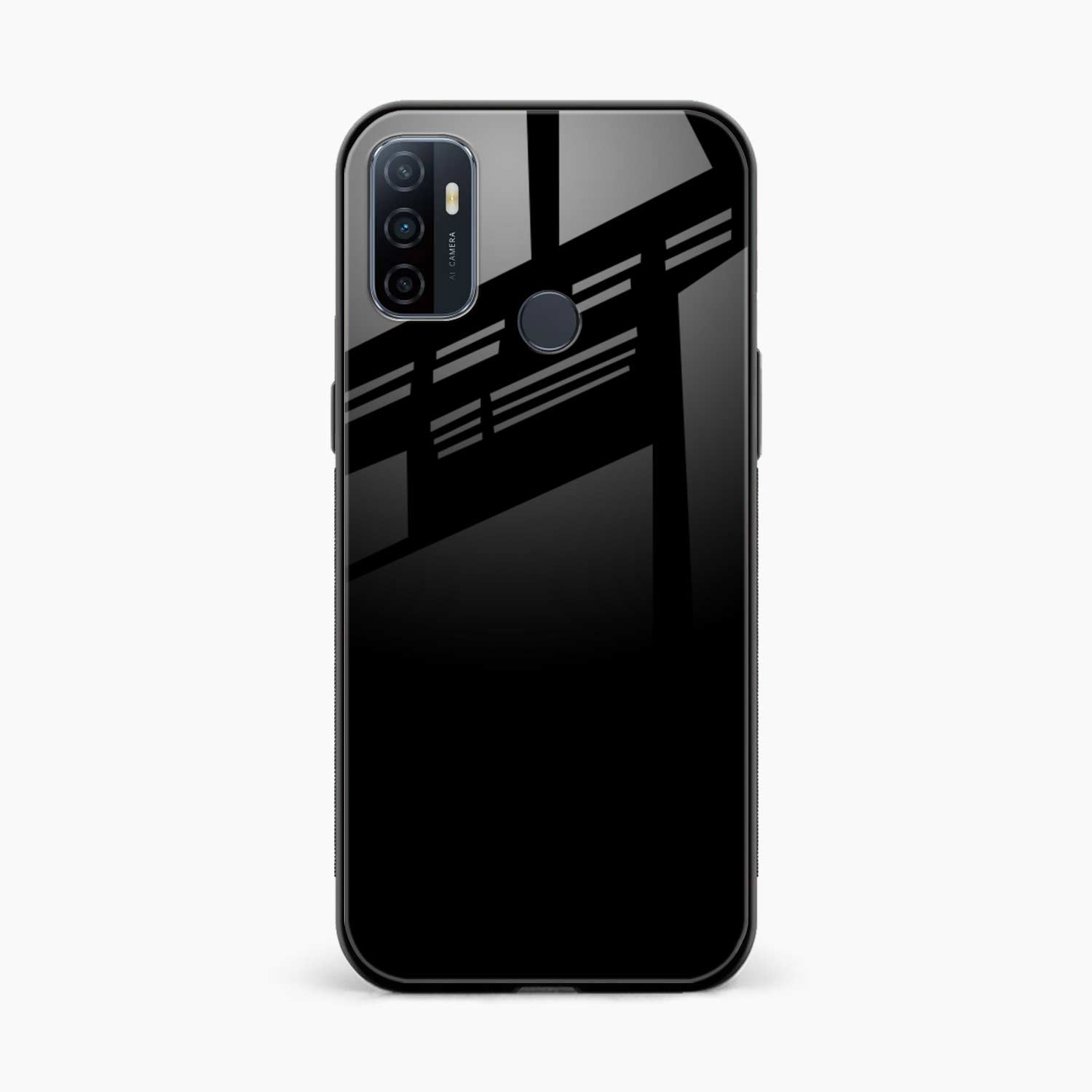 Pure Black Oppo A33 Back Cover