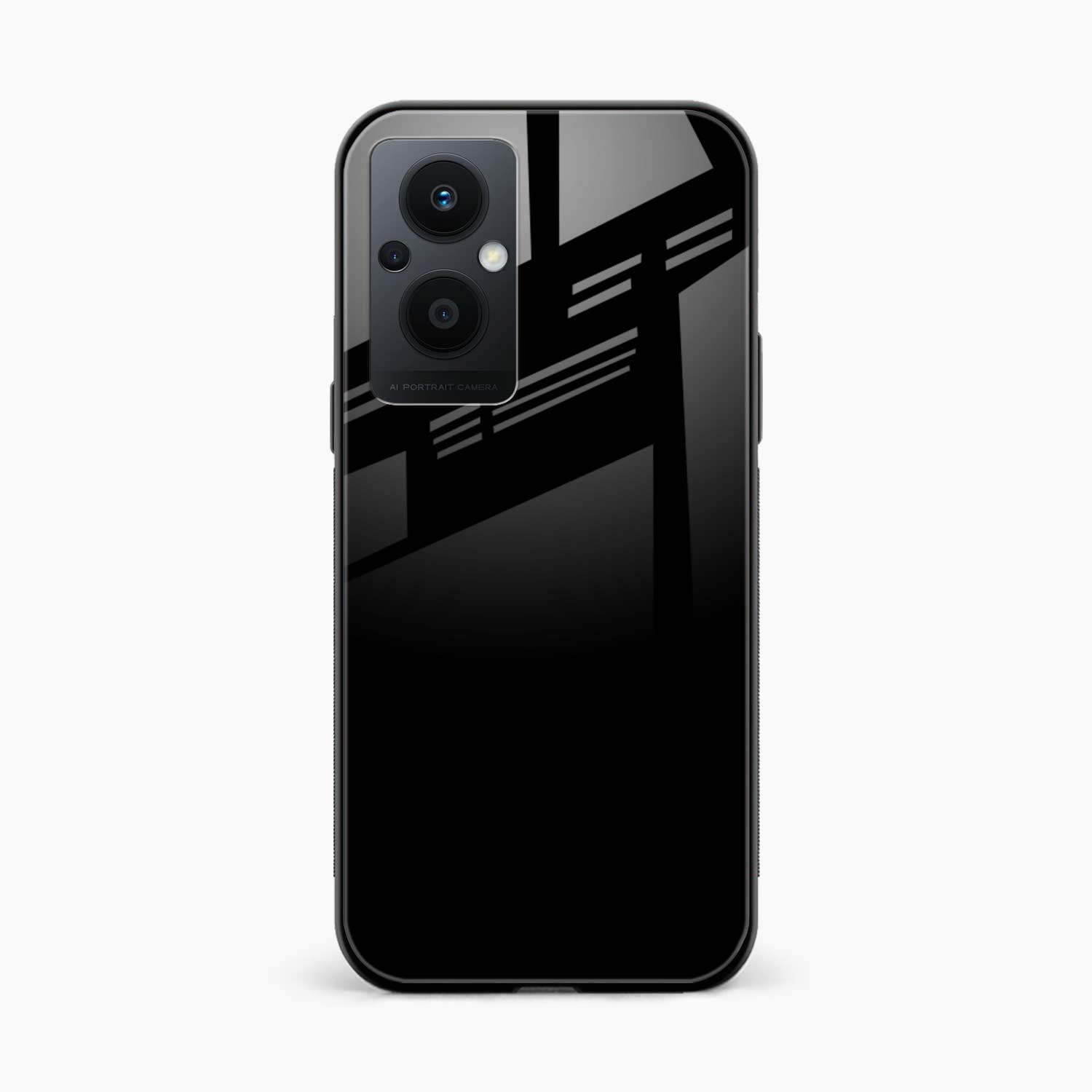 Pure Black Oppo F21s Pro 5G Back Cover