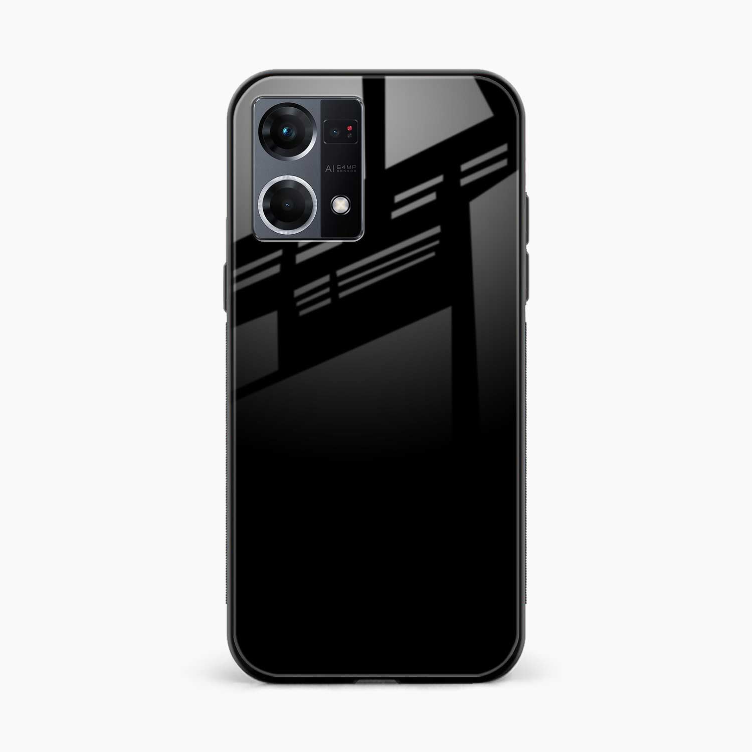 Pure Black Oppo F21s Pro Back Cover