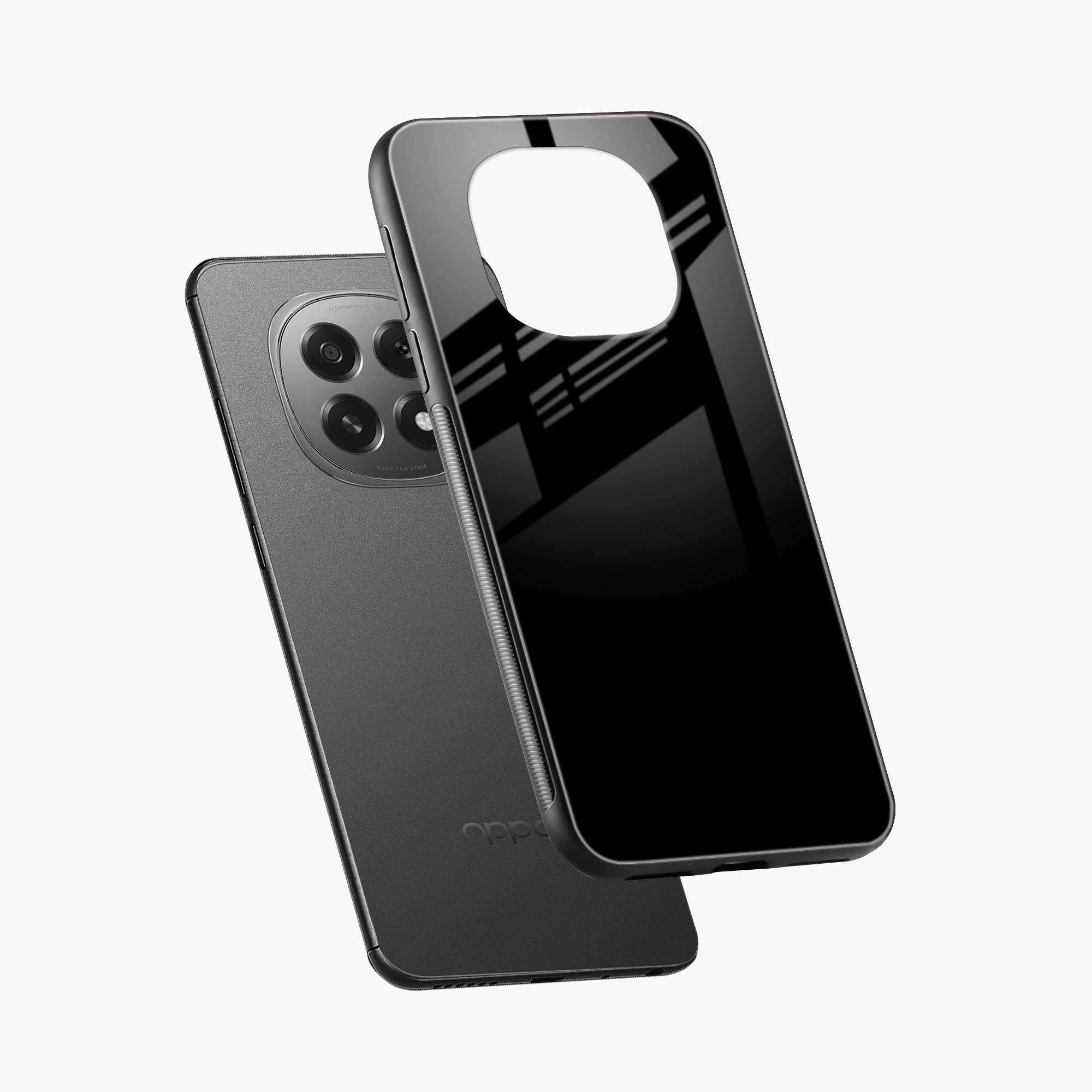 Pure Black Oppo F29 5G Back Cover
